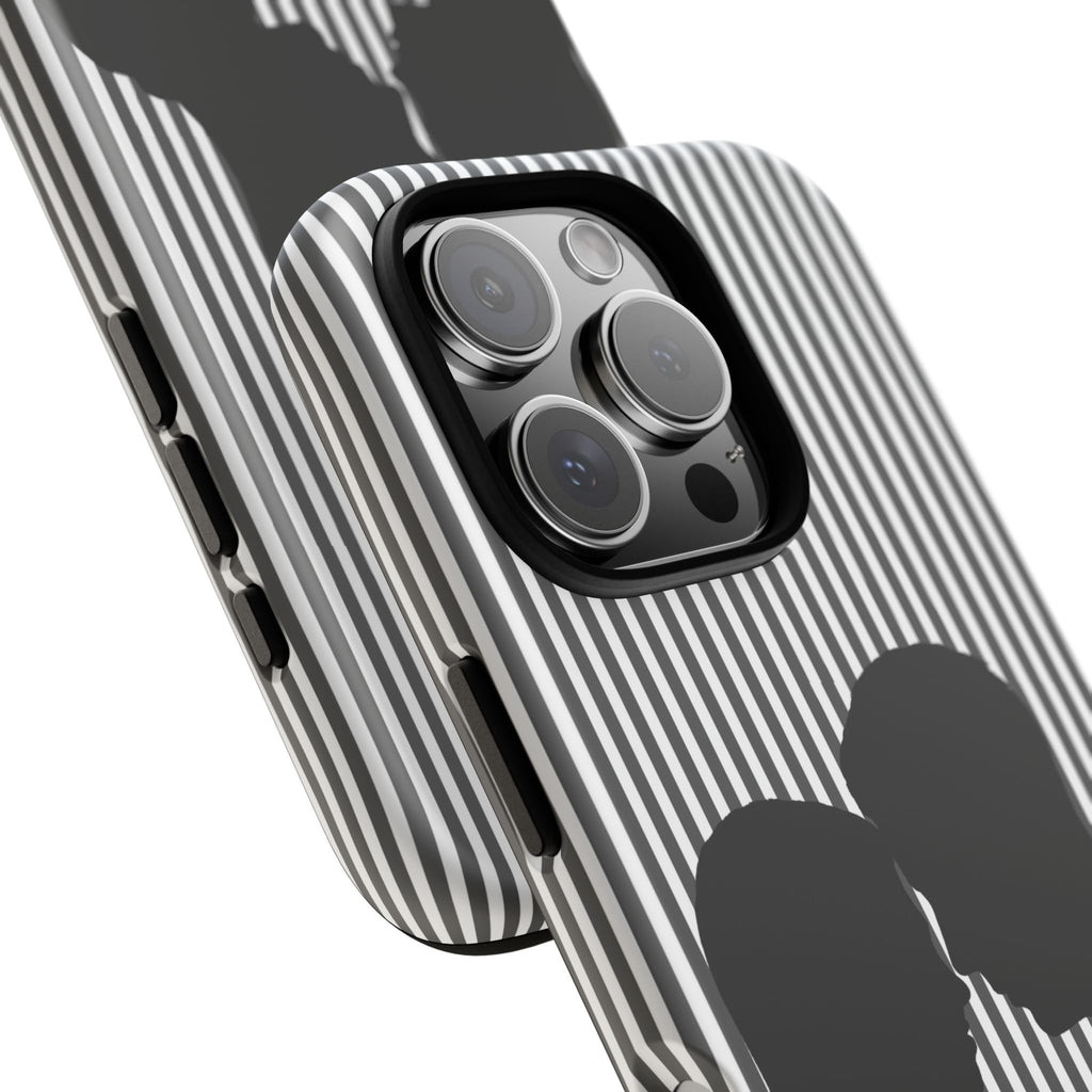 Silhouette Couple Phone Case | Galentines Day Striped Black and white phone case, Stripe Iphone case - Iphone, Samsung and Pixel Mobile case