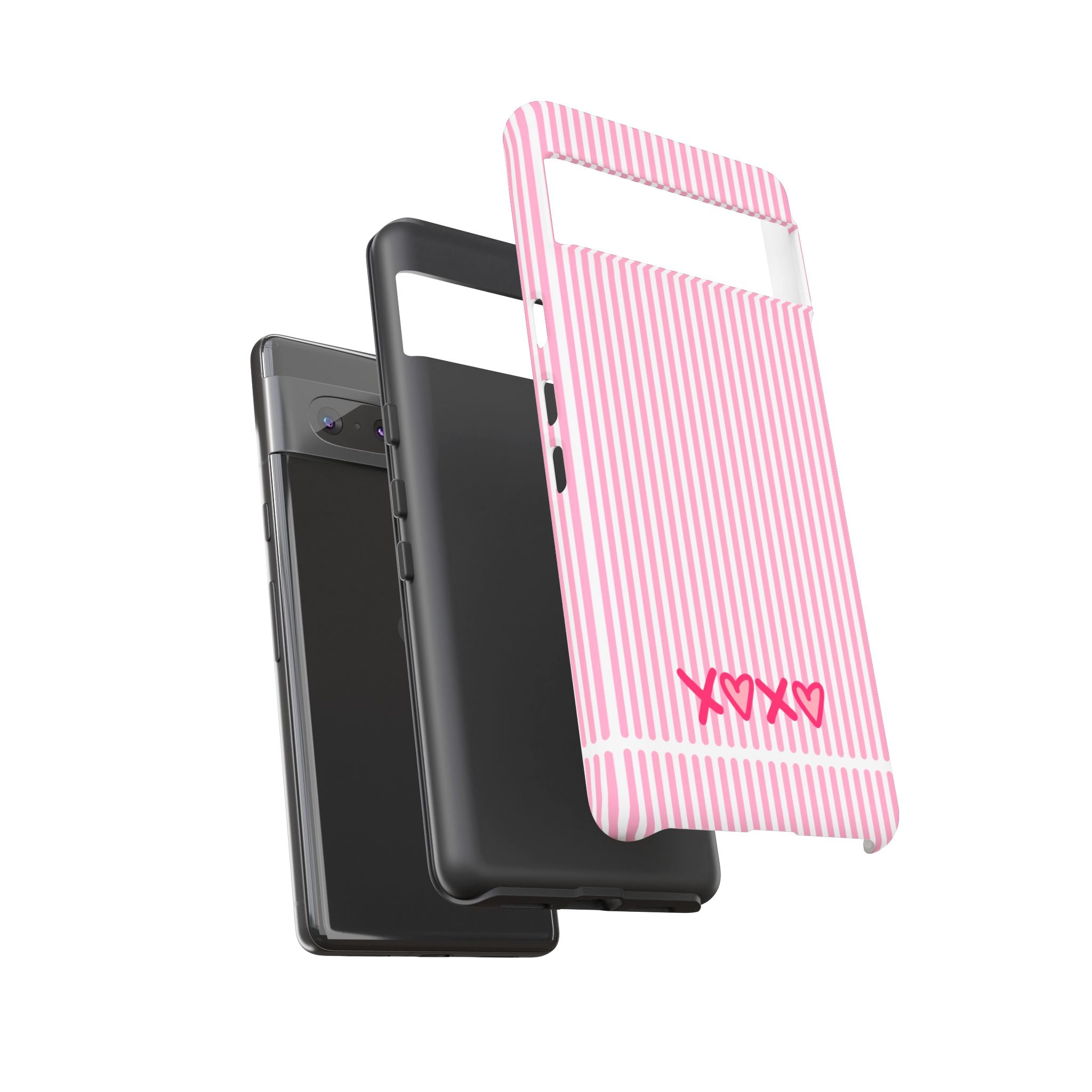 Galentines Day Pink Striped Lines phone case, Pink Stripe Iphone case | Tough Cases - Iphone, Samsung and Pixel Mobile cases