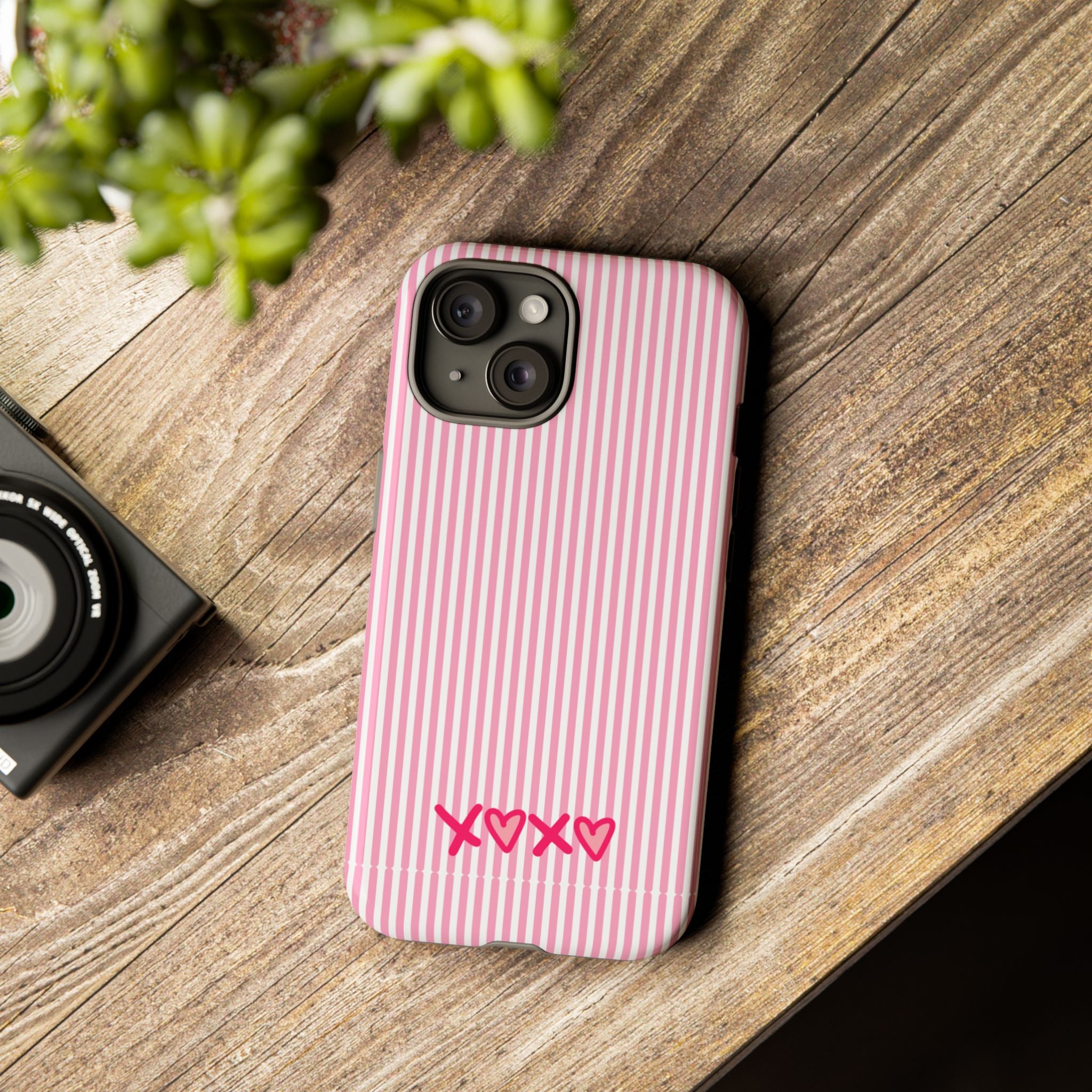 Galentines Day Pink Striped Lines phone case, Pink Stripe Iphone case | Tough Cases - Iphone, Samsung and Pixel Mobile cases