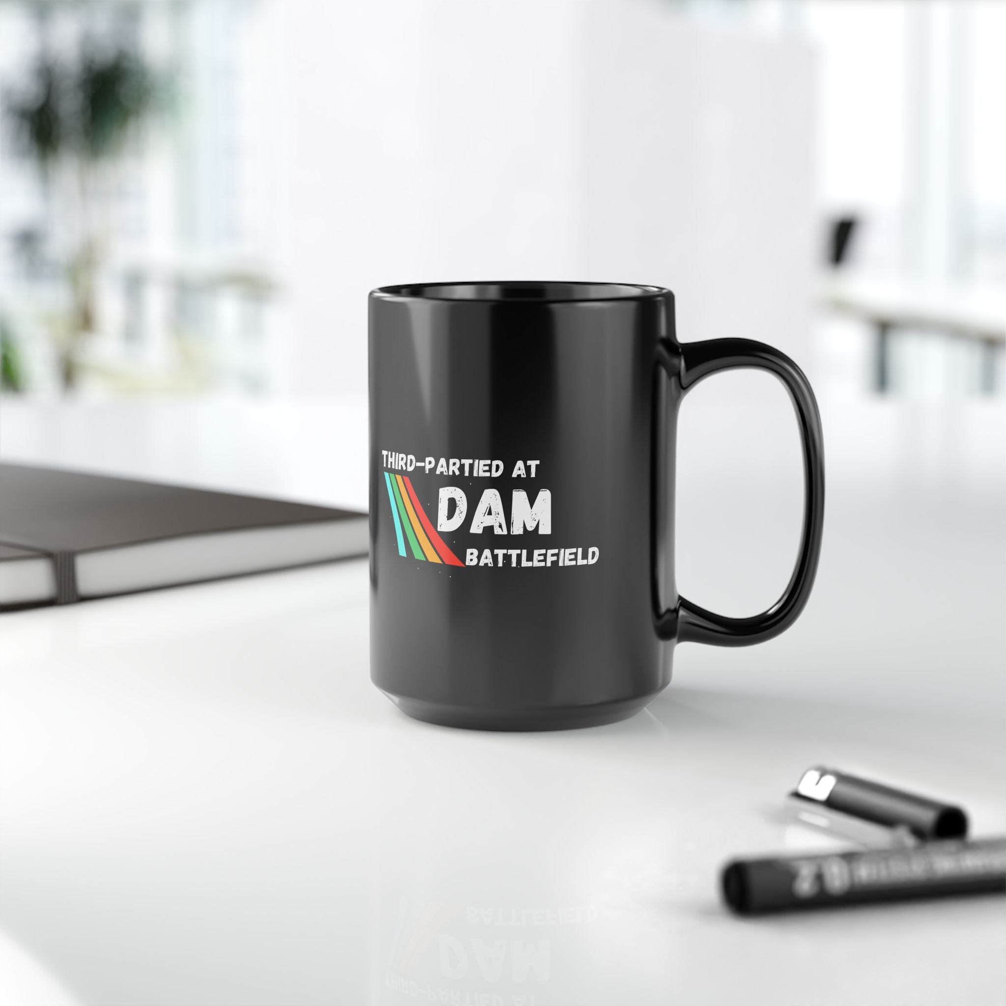 Arc Raider Inspired Mug, Third Partied At Dam Battlefield, Funny Gamer Coffee Mug 11oz 15oz, Gift for Brother