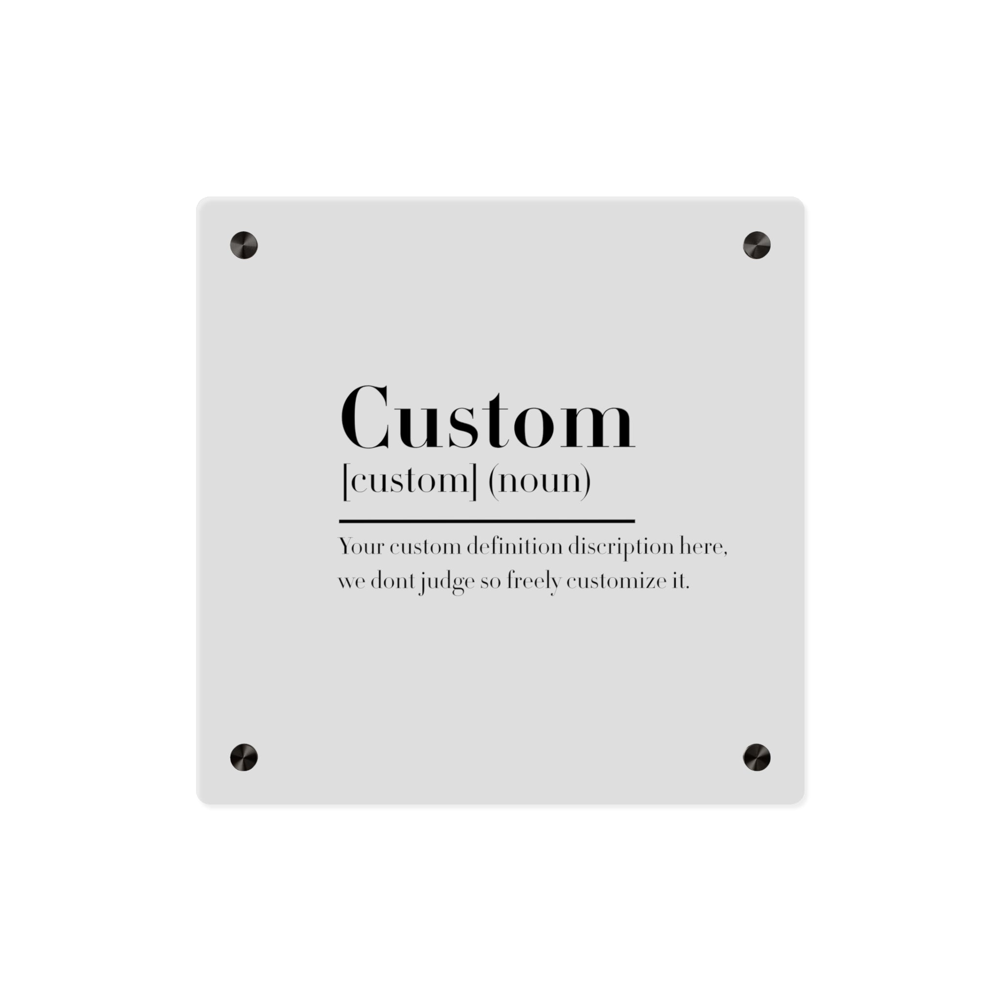 Custom Quote Definition Acrylic Wall Art Panel | Personalizable Quote Definition Acrylic Wall Art, Cutsom qoutation wall art hanging panel