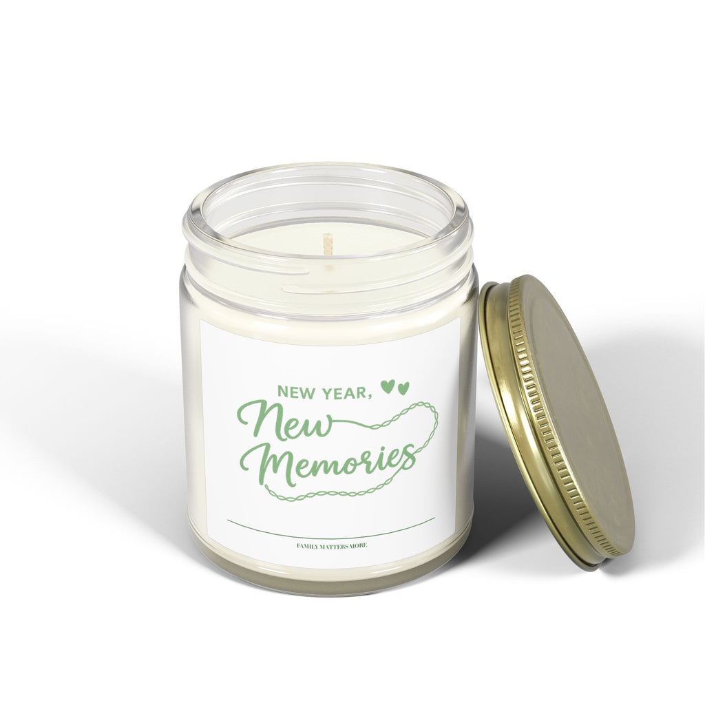 New Year New Memories Candle, Scented Soy Candle 4oz 9oz, New Years Eve Gift, Fresh Start Jar Candle, Holiday Decor