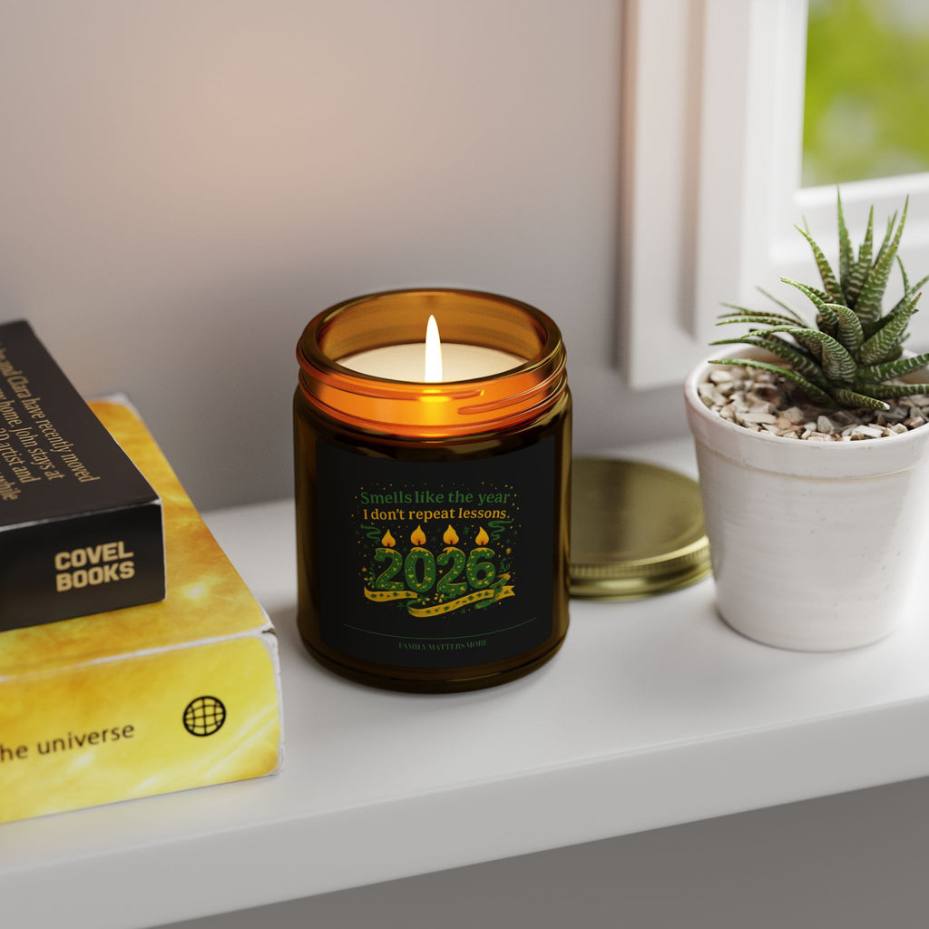 Smells Like The Year I Dont Repeat Lessons Candle, Funny 2026 New Year Soy Candle 4oz 9oz, Scented Jar, NYE Gift