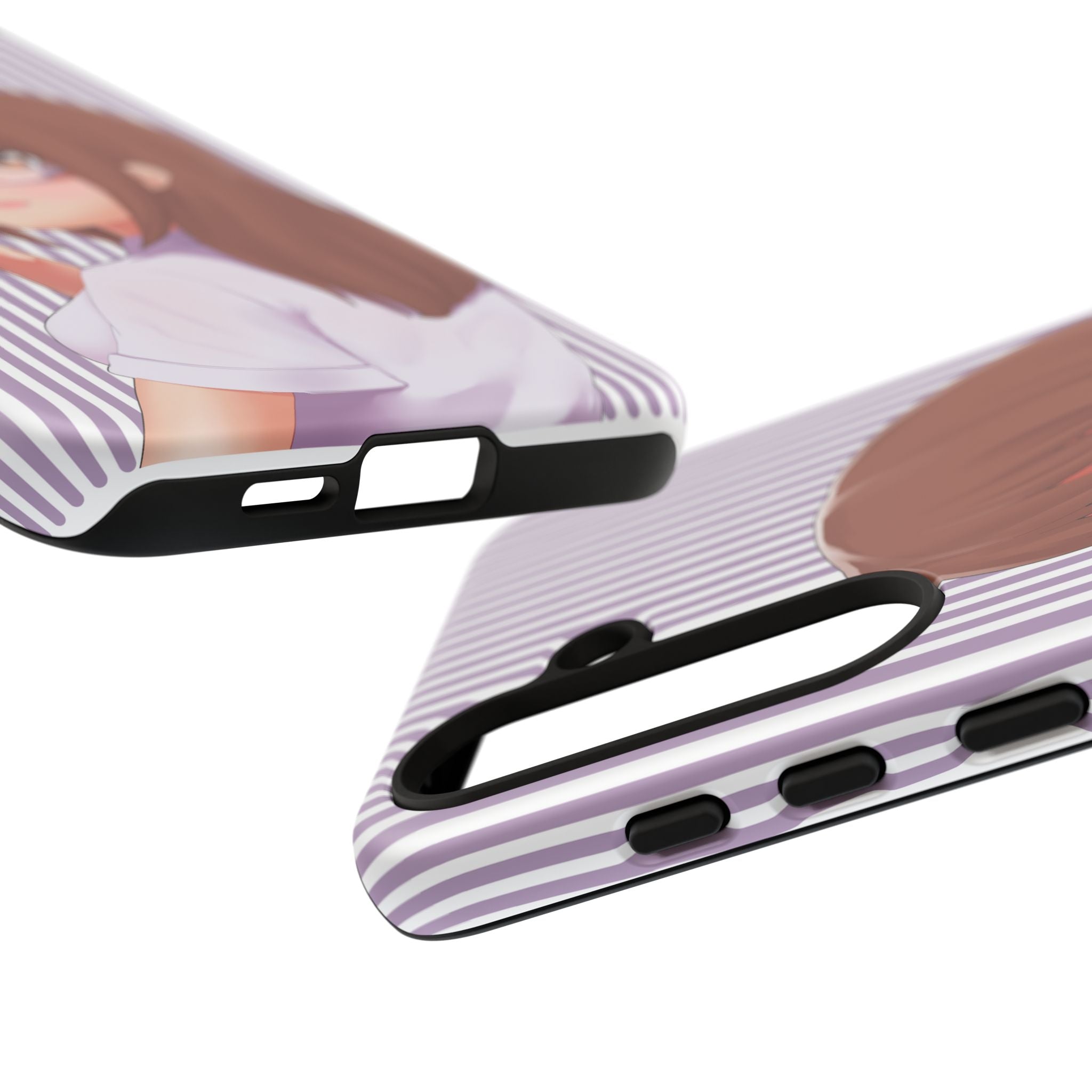 Galentines Day Striped lines mobile case, Glasses Anime Girl Stripe Iphone case | Tough Cases - Iphone, Samsung and Pixel Mobile cases