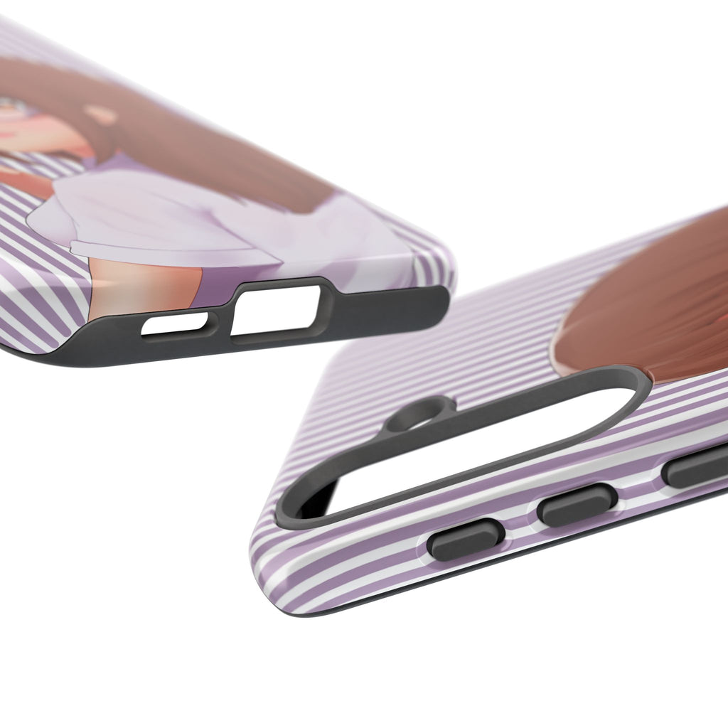 Galentines Day Striped lines mobile case, Glasses Anime Girl Stripe Iphone case | Tough Cases - Iphone, Samsung and Pixel Mobile cases