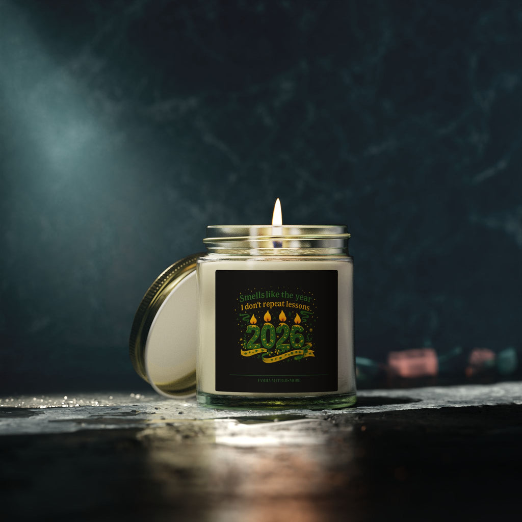 Smells Like The Year I Dont Repeat Lessons Candle, Funny 2026 New Year Soy Candle 4oz 9oz, Scented Jar, NYE Gift