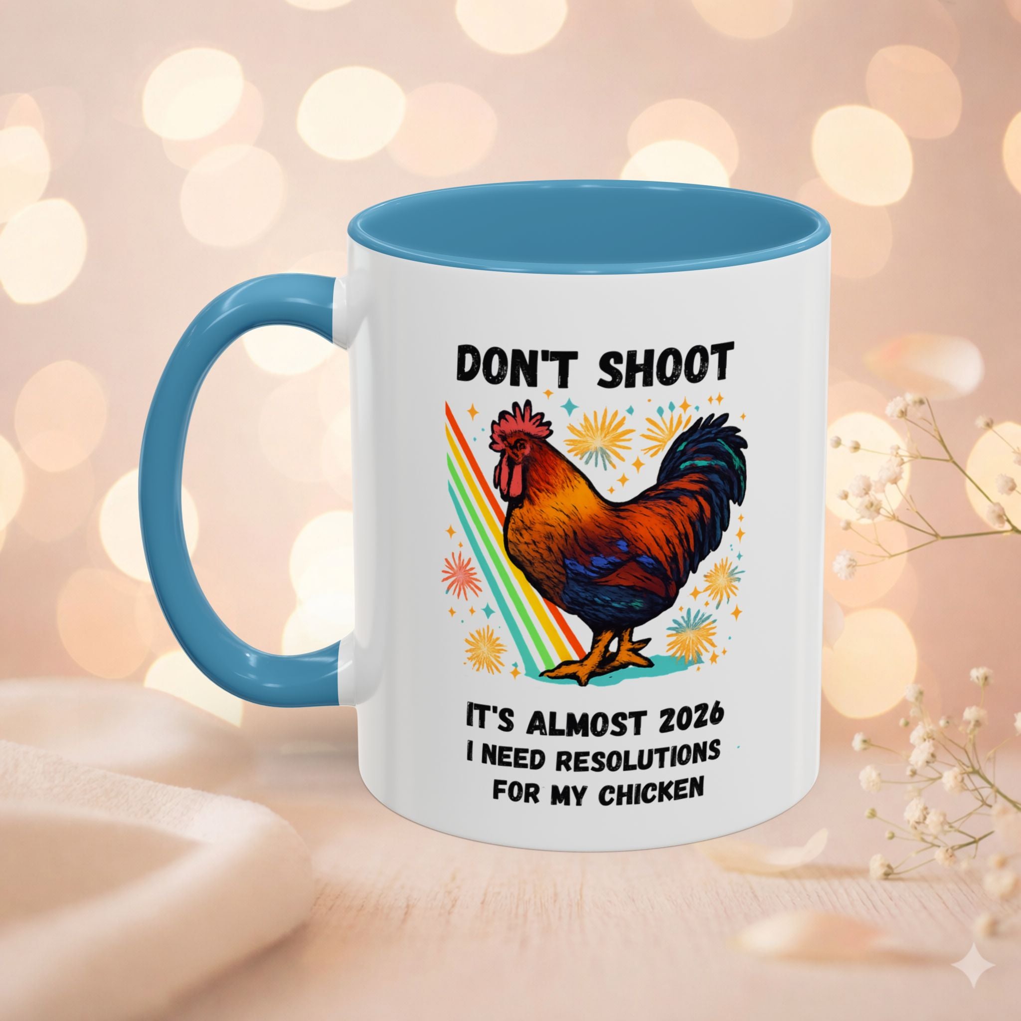 Dont Shoot 2026 Resolutions Mug, Funny Rooster Gamer Mug, Arc Raiders Inspired 11/15oz Coffee Mug, Gift for Brother