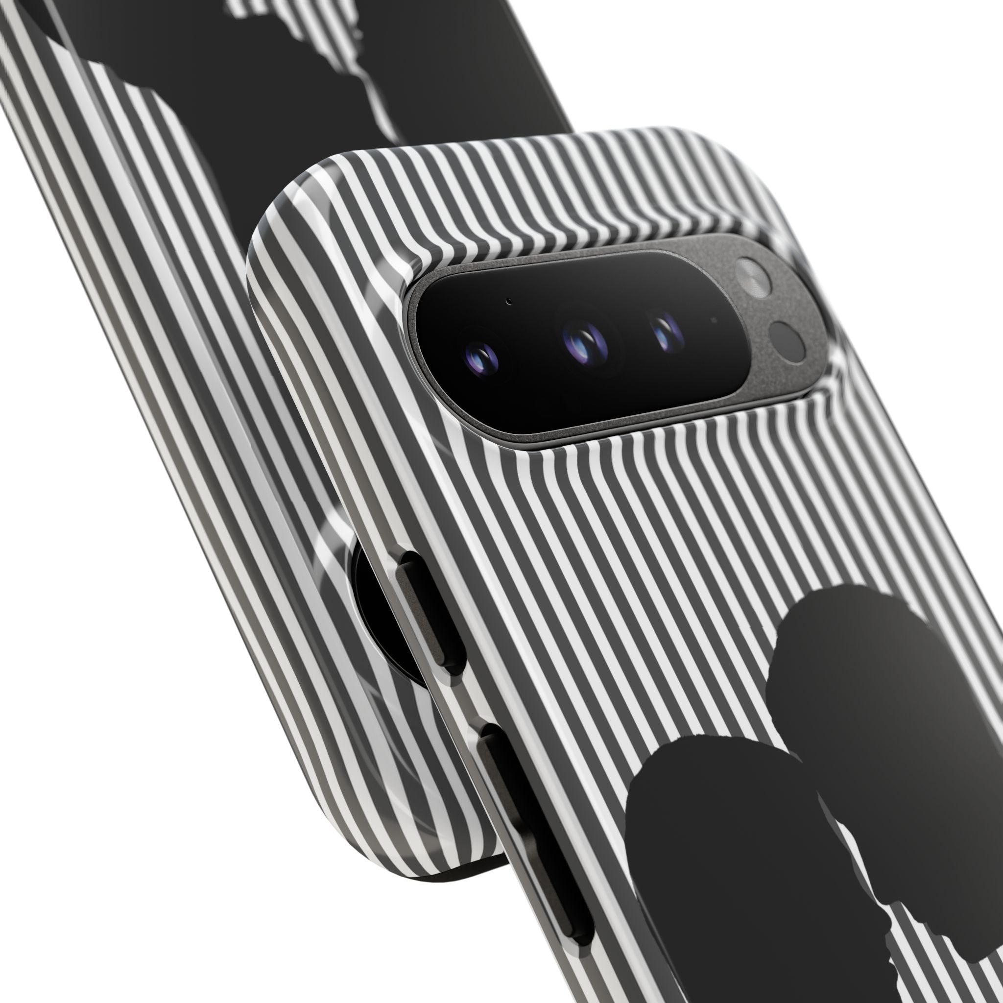 Silhouette Couple Phone Case | Galentines Day Striped Black and white phone case, Stripe Iphone case - Iphone, Samsung and Pixel Mobile case