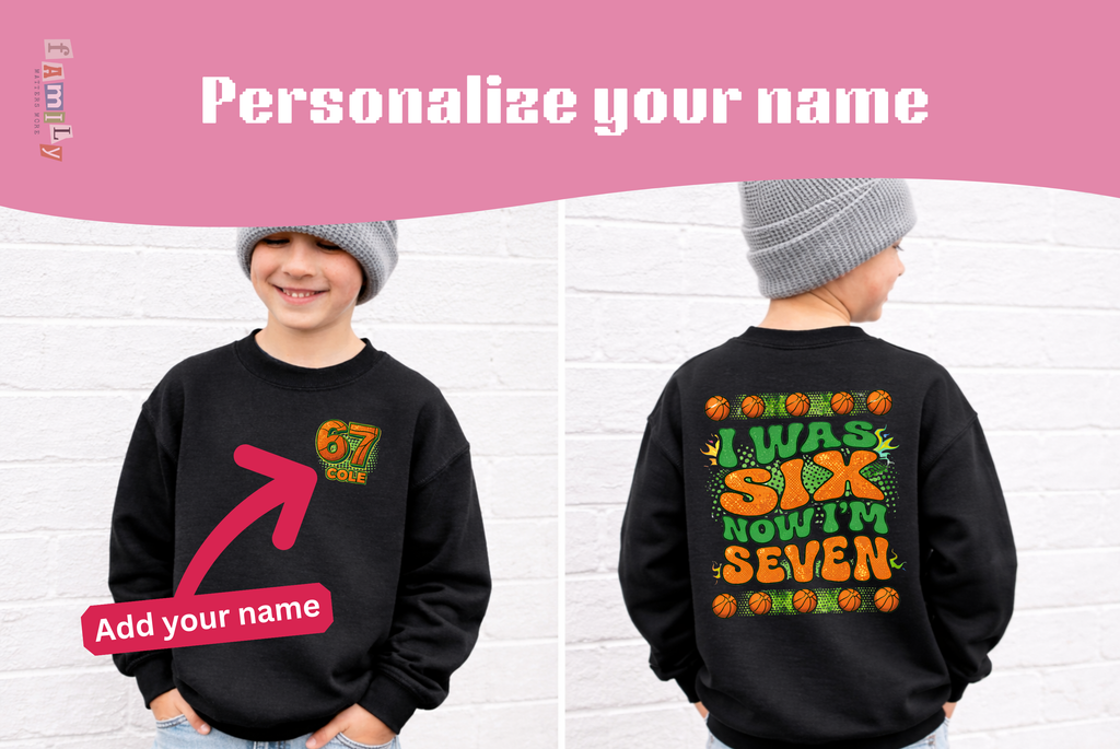 I Was 6 Now I’m 7 Baseball Birthday Shirt, Personalized Name 7th Birthday Boy & girl Tee, Youth Kids Sports Party Gift, Custom Age