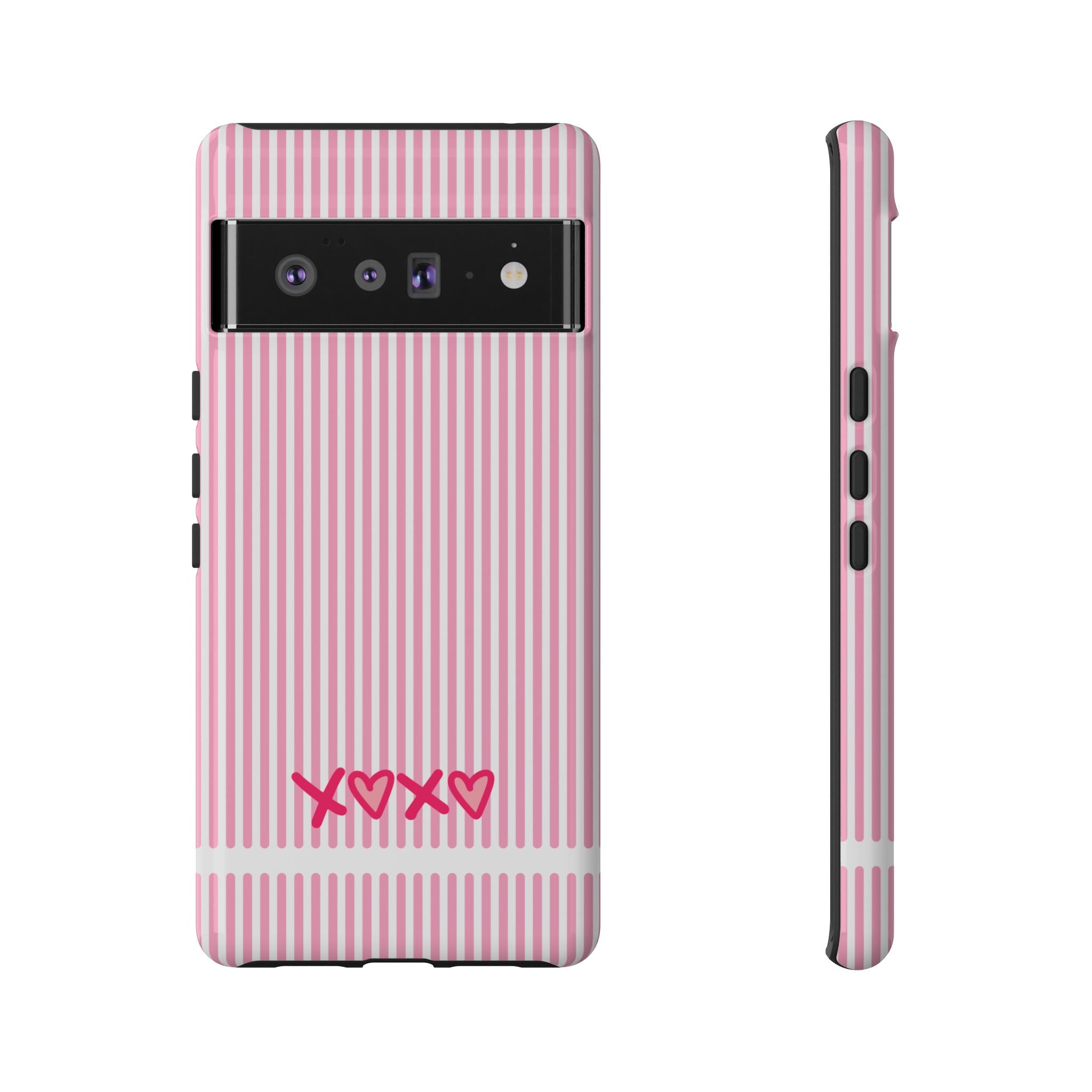 Galentines Day Pink Striped Lines phone case, Pink Stripe Iphone case | Tough Cases - Iphone, Samsung and Pixel Mobile cases