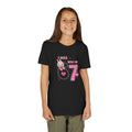 I Was 6 Now I’m 7 Birthday Shirt, January Birthday Girl Tee, Cute Coquette Bunny Bow & Hearts, Kids Toddler Youth Unisex Party Gift