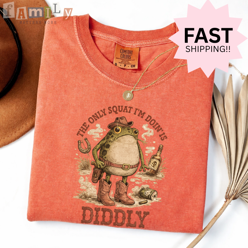 The Only Squat I’m Doin Is Diddly Shirt, Inappropriate Offensive T Shirt, Unwearable Stupid Tee, Aba Rbt Shirt