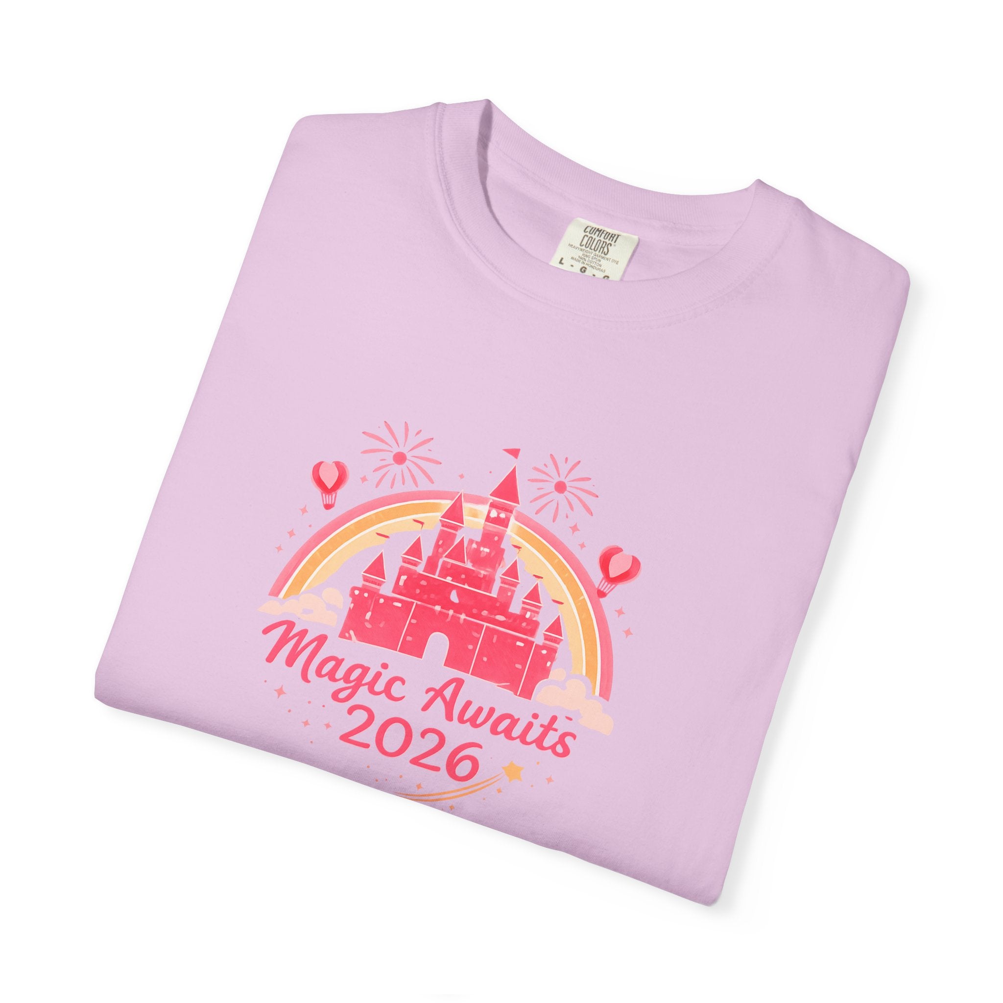 Magic Awaits 2026 Family Matching Shirts, Castle Fireworks Vacation Tees, Unisex Adult Youth Toddler Baby, Park Trip Outfit