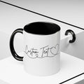 Personalized Name Mug, Custom Name Coffee Mug, Heart Name Mug, 11oz 15oz Ceramic Cup, Birthday Gift for Her Him