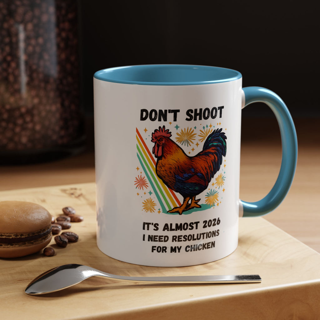 Dont Shoot 2026 Resolutions Mug, Funny Rooster Gamer Mug, Arc Raiders Inspired 11/15oz Coffee Mug, Gift for Brother