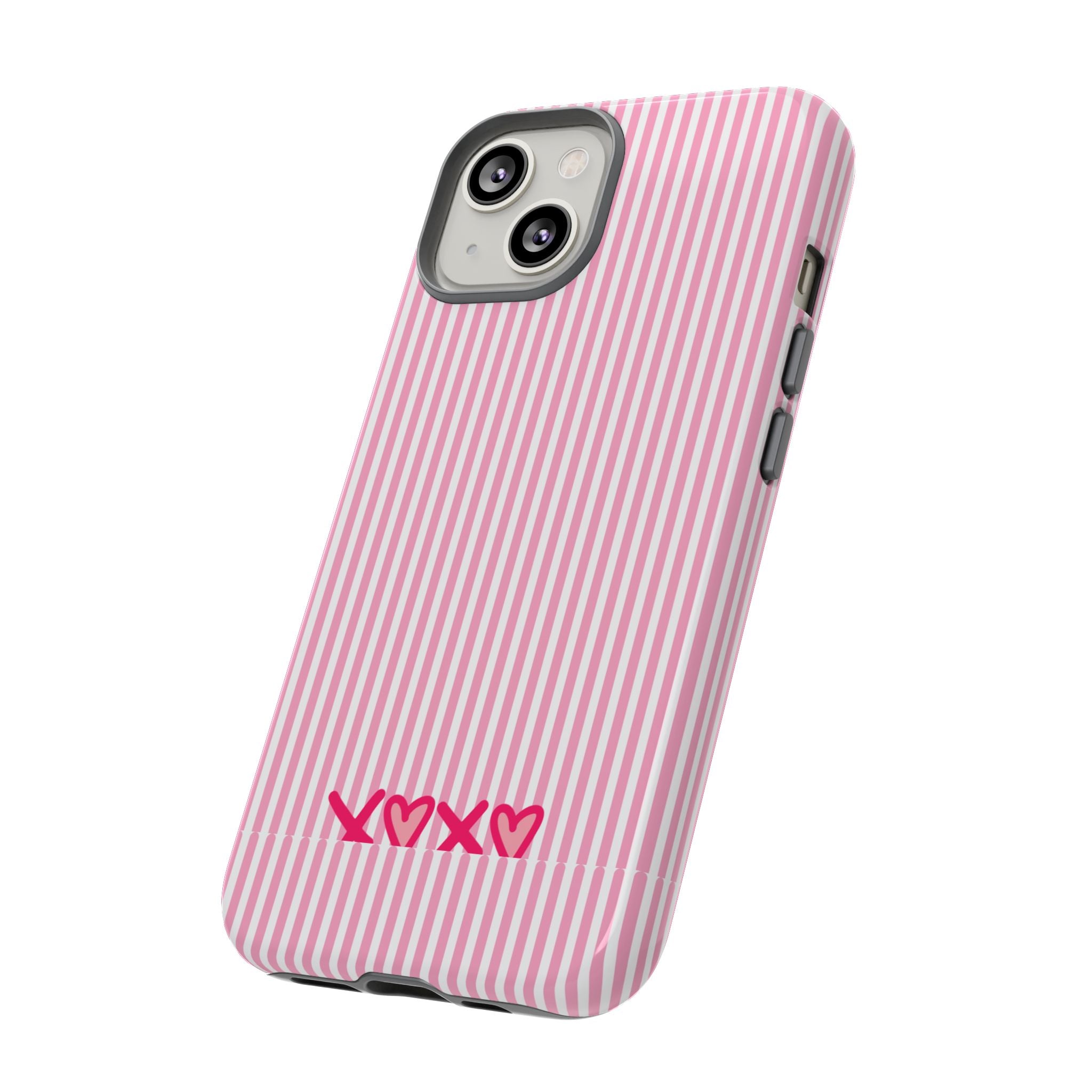 Galentines Day Pink Striped Lines phone case, Pink Stripe Iphone case | Tough Cases - Iphone, Samsung and Pixel Mobile cases