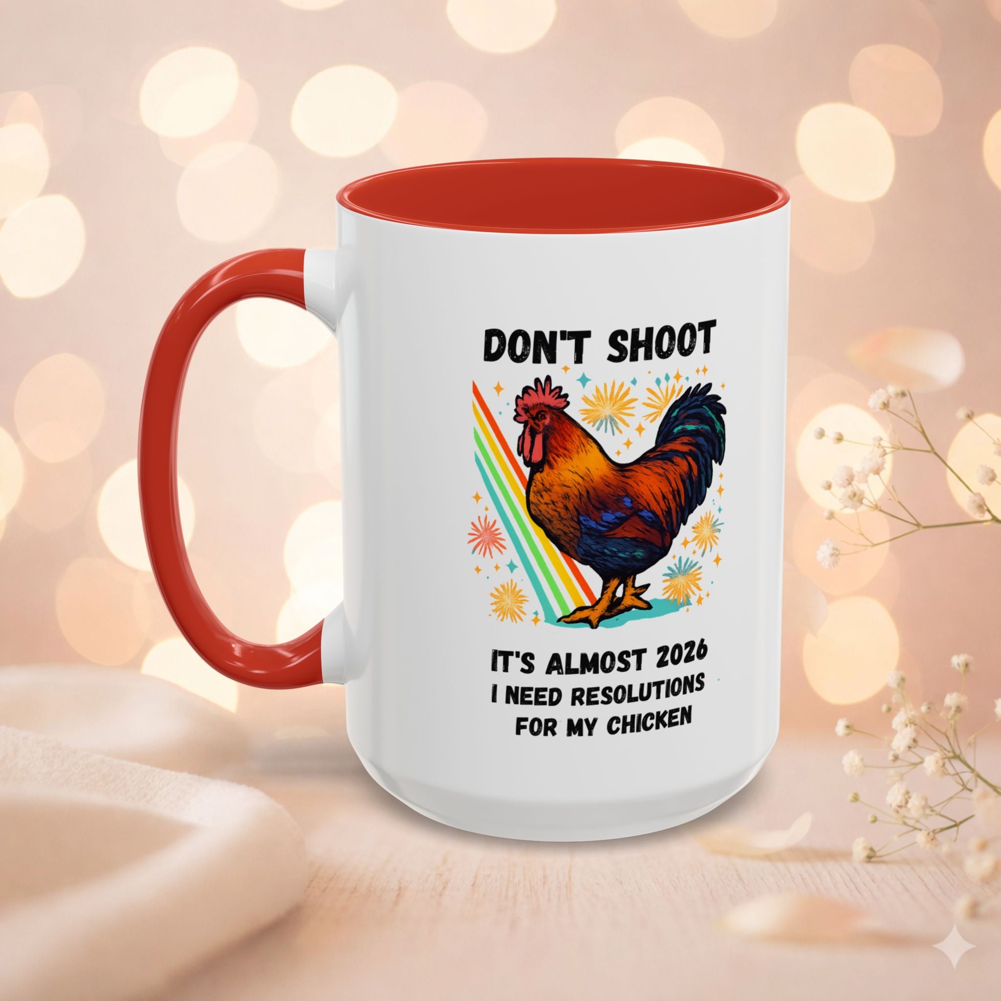 Dont Shoot 2026 Resolutions Mug, Funny Rooster Gamer Mug, Arc Raiders Inspired 11/15oz Coffee Mug, Gift for Brother