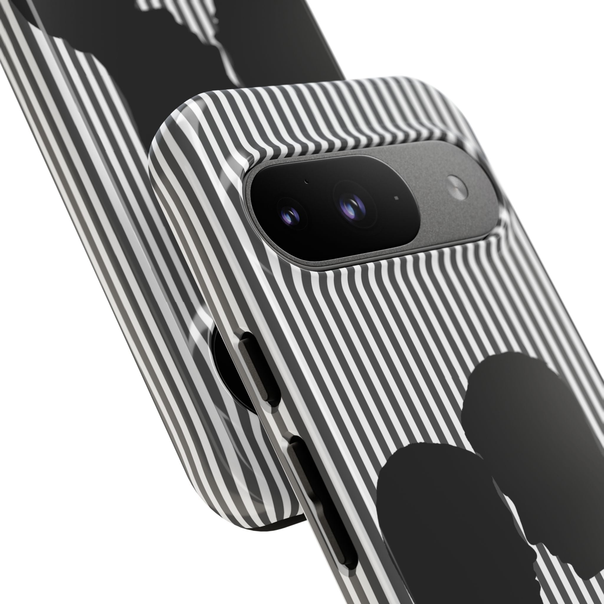 Silhouette Couple Phone Case | Galentines Day Striped Black and white phone case, Stripe Iphone case - Iphone, Samsung and Pixel Mobile case