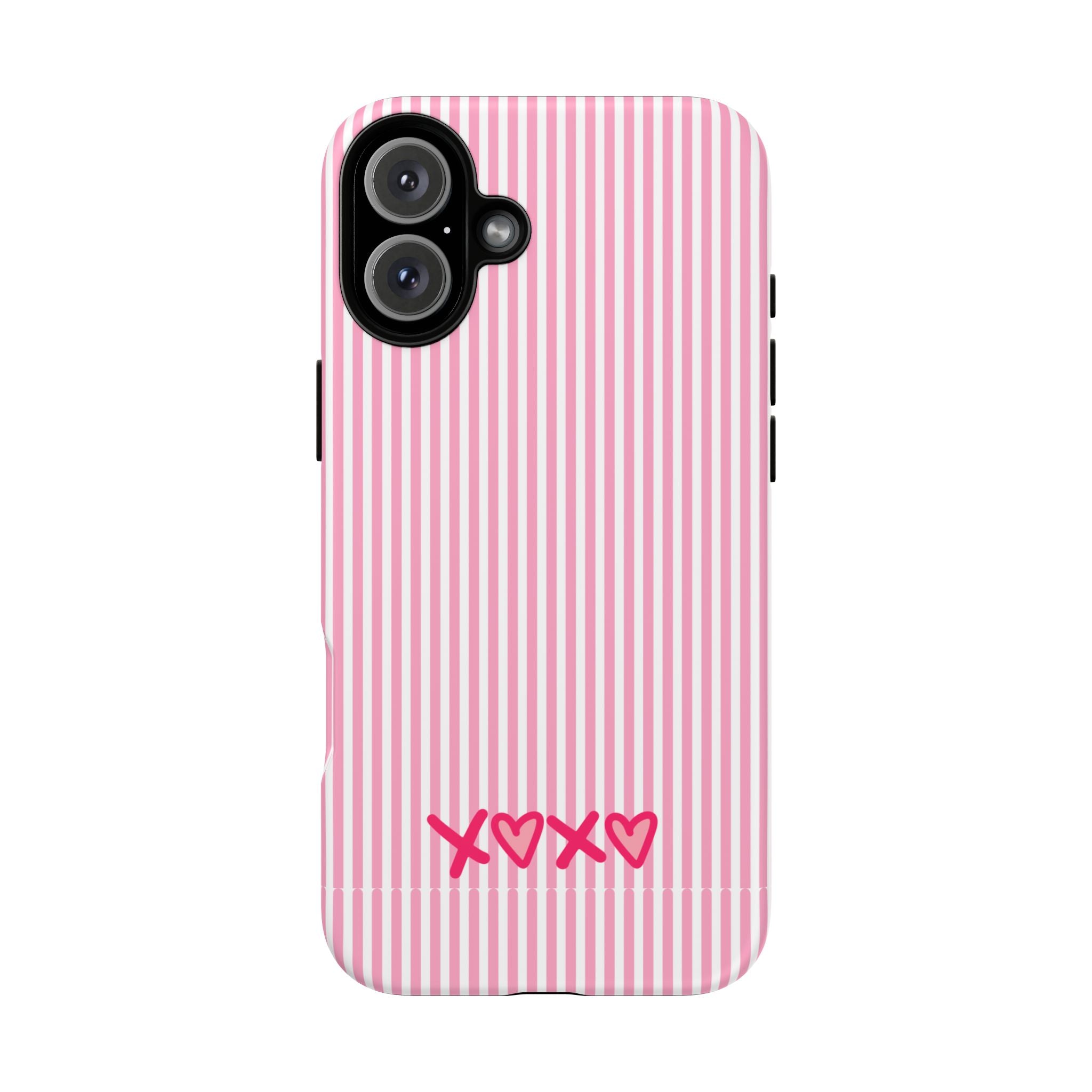 Galentines Day Pink Striped Lines phone case, Pink Stripe Iphone case | Tough Cases - Iphone, Samsung and Pixel Mobile cases