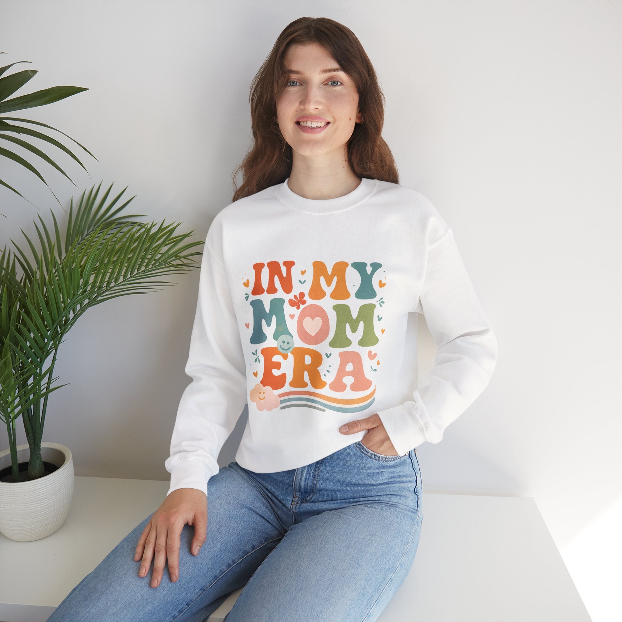 In My Mom Era Sweatshirt, Mama Era Crewneck, Colorful Retro Mom Sweater, New Mom Gift, Mothers Day, Mom Birthday