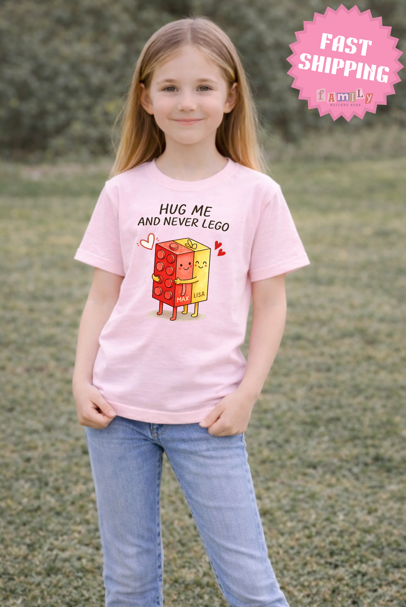 Personalized Valentine's Day Shirt Gifts, Hug Me Cute Lego Tshirt Gift for Boyfriend, for Husband, Galentines Day Couple Gift