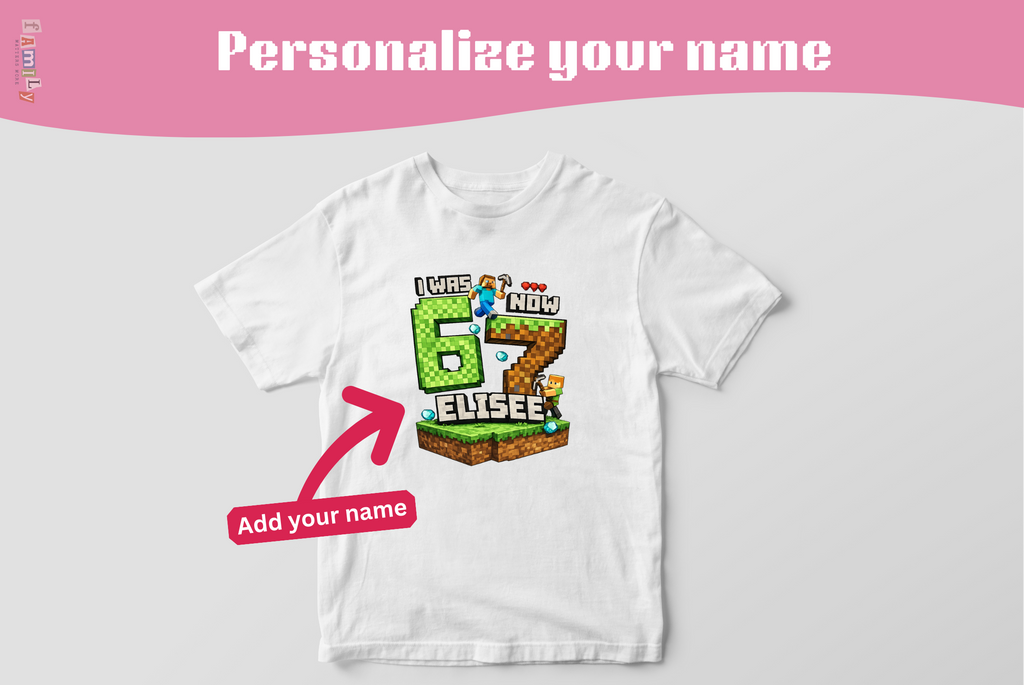 I Was 6 Now I’m 7 Shirt, Six Seven Game Kids Shirt, Funny 67 Meme Birthday Tee, Pixel Gamer 7th Birthday Shirt, Funny Gamer Kid Shirt