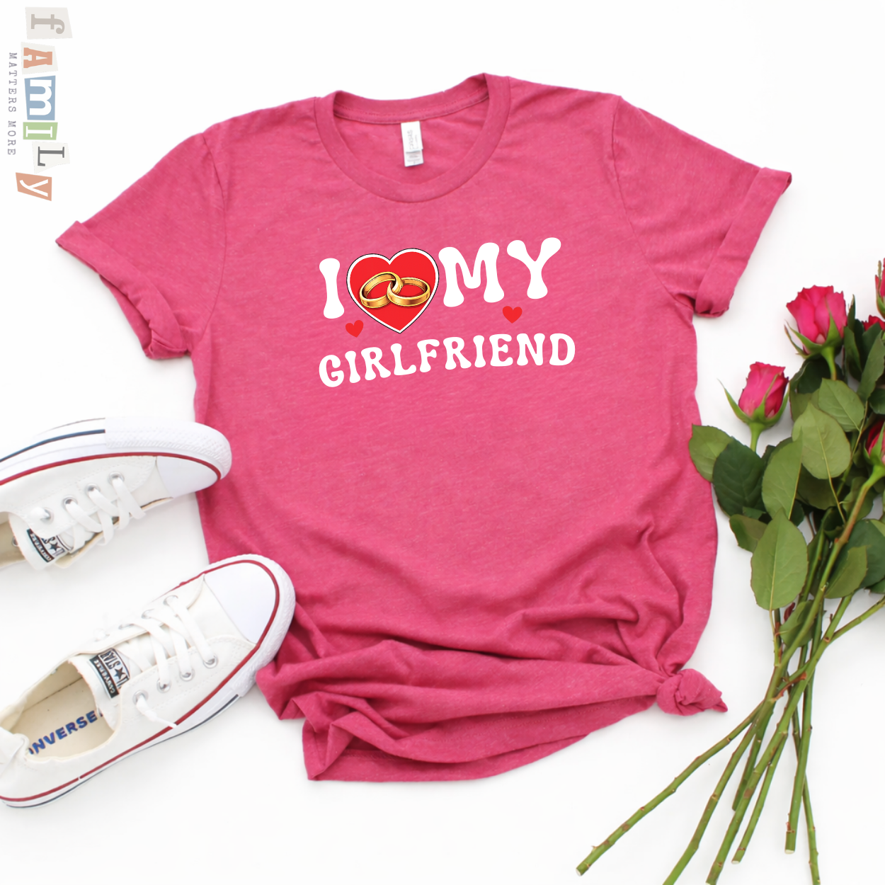 Matching Valentine Couple Shirts, I Love My Girlfriend Boyfriend Tees, Cute Couples Valentine Day Outfit, His and Hers Matching Shirts, Anniversary Gift for Him Her, Boyfriend Girlfriend Shirt Set, Unisex Graphic Tee