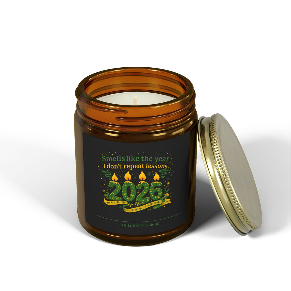 Smells Like The Year I Dont Repeat Lessons Candle, Funny 2026 New Year Soy Candle 4oz 9oz, Scented Jar, NYE Gift