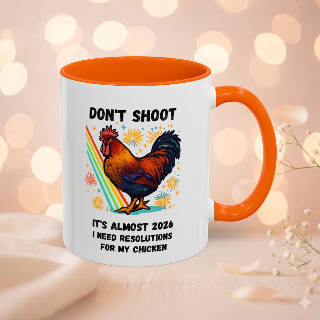 Dont Shoot 2026 Resolutions Mug, Funny Rooster Gamer Mug, Arc Raiders Inspired 11/15oz Coffee Mug, Gift for Brother