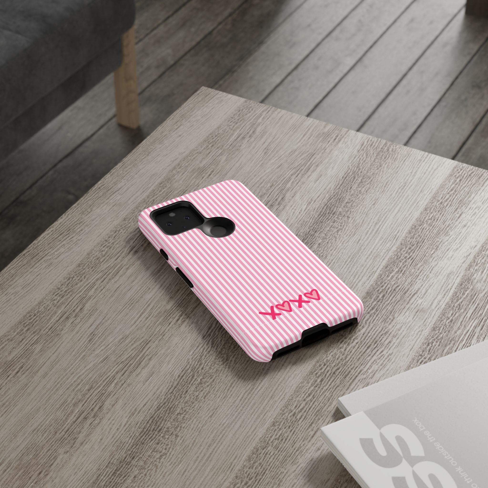 Galentines Day Pink Striped Lines phone case, Pink Stripe Iphone case | Tough Cases - Iphone, Samsung and Pixel Mobile cases