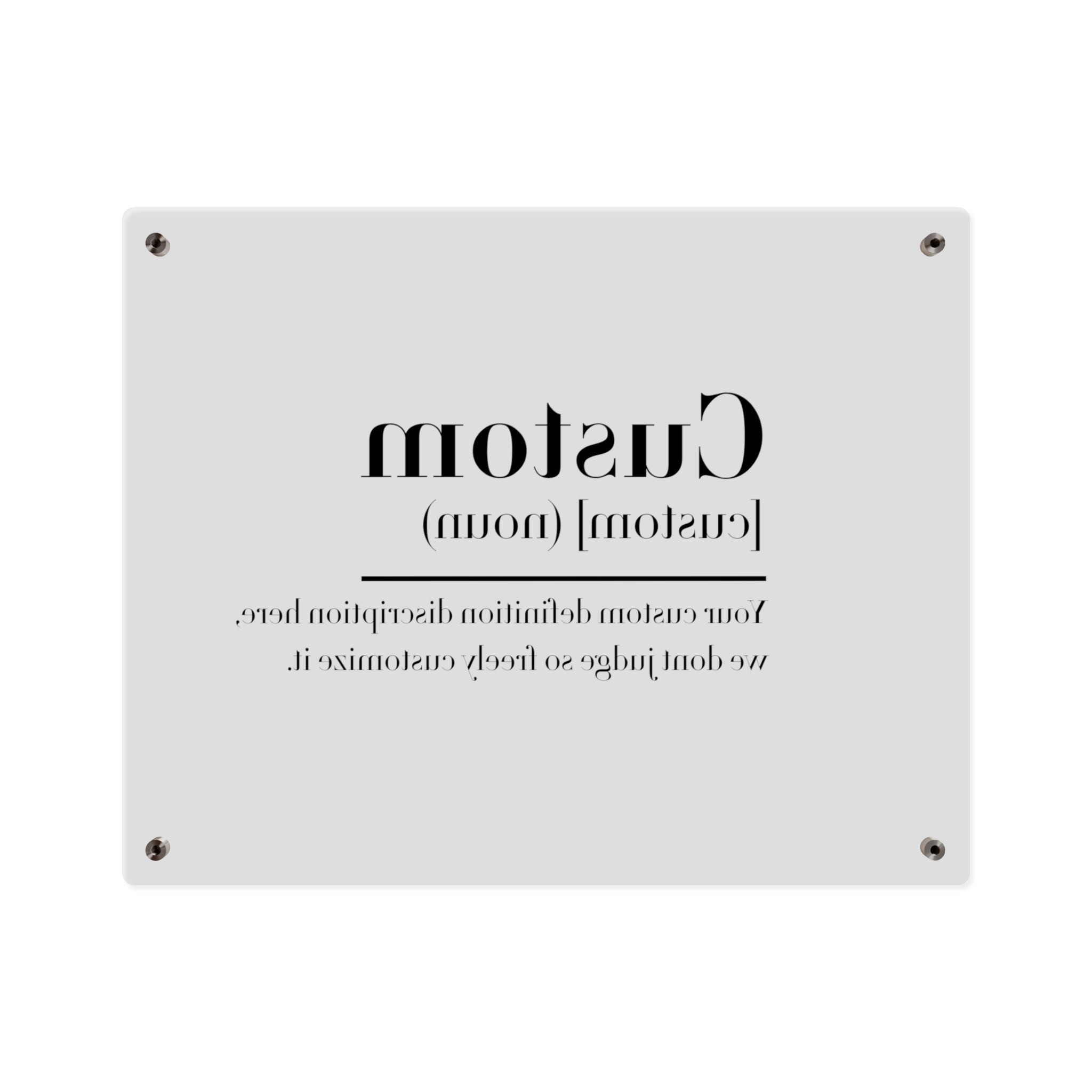 Custom Quote Definition Acrylic Wall Art Panel | Personalizable Quote Definition Acrylic Wall Art, Cutsom qoutation wall art hanging panel