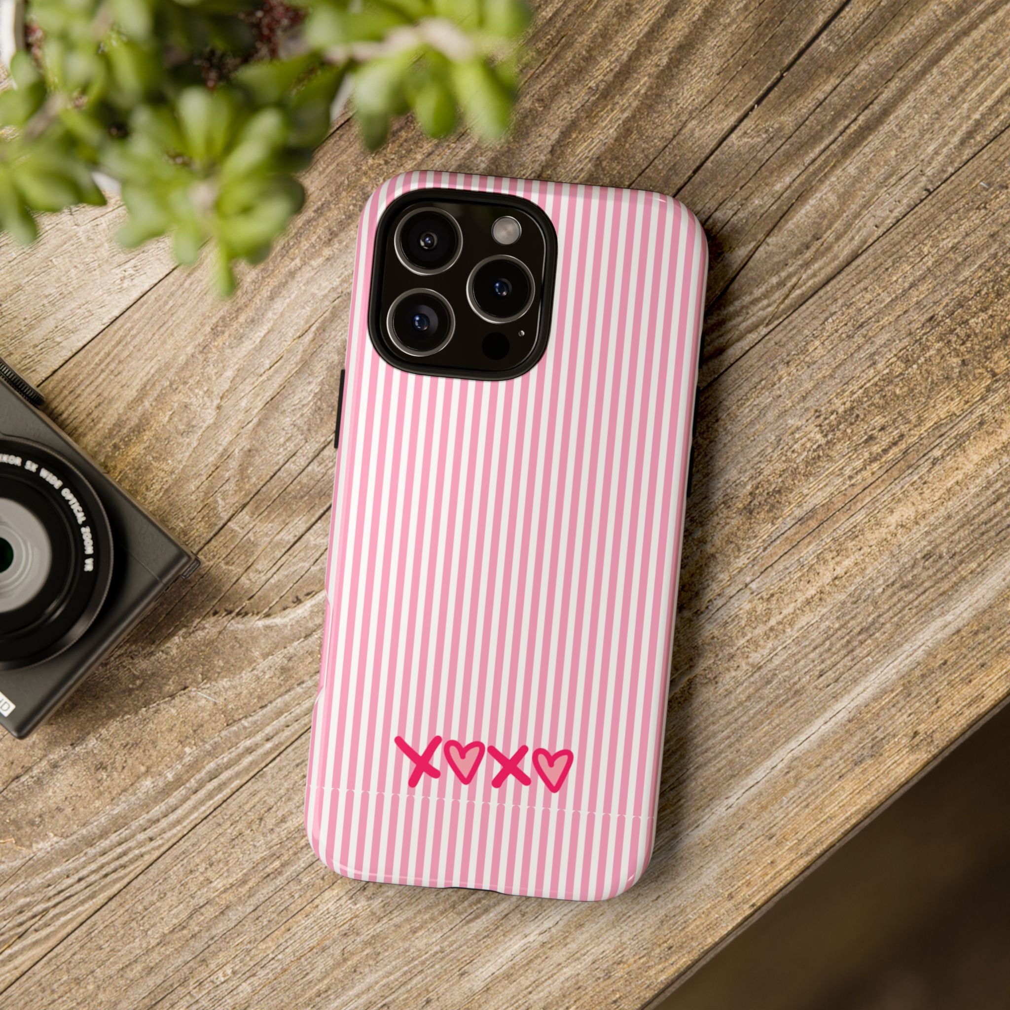 Galentines Day Pink Striped Lines phone case, Pink Stripe Iphone case | Tough Cases - Iphone, Samsung and Pixel Mobile cases