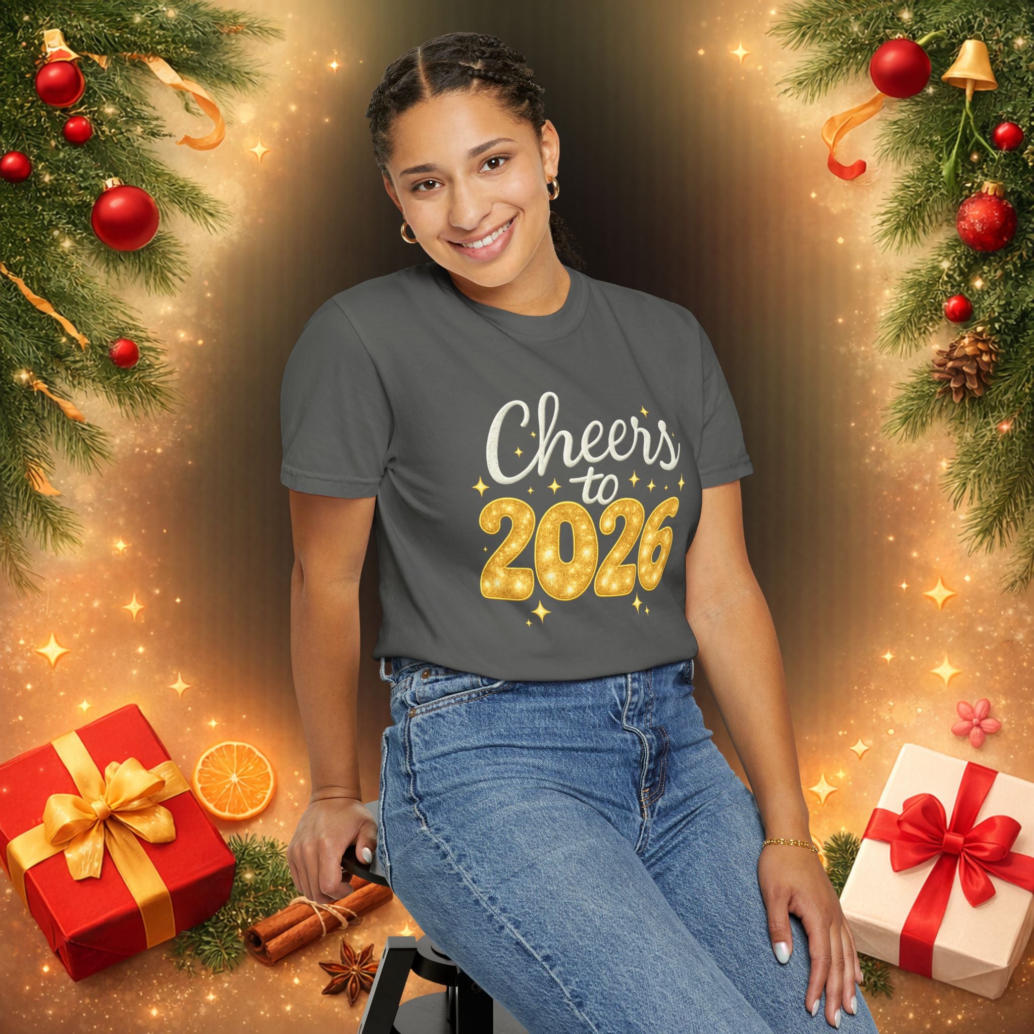 Cheers to 2026 Shirt, Happy New Year 2026 T Shirt, New Years Eve Party Tee, Holiday Xmas Party Top, New Year Gift Tee
