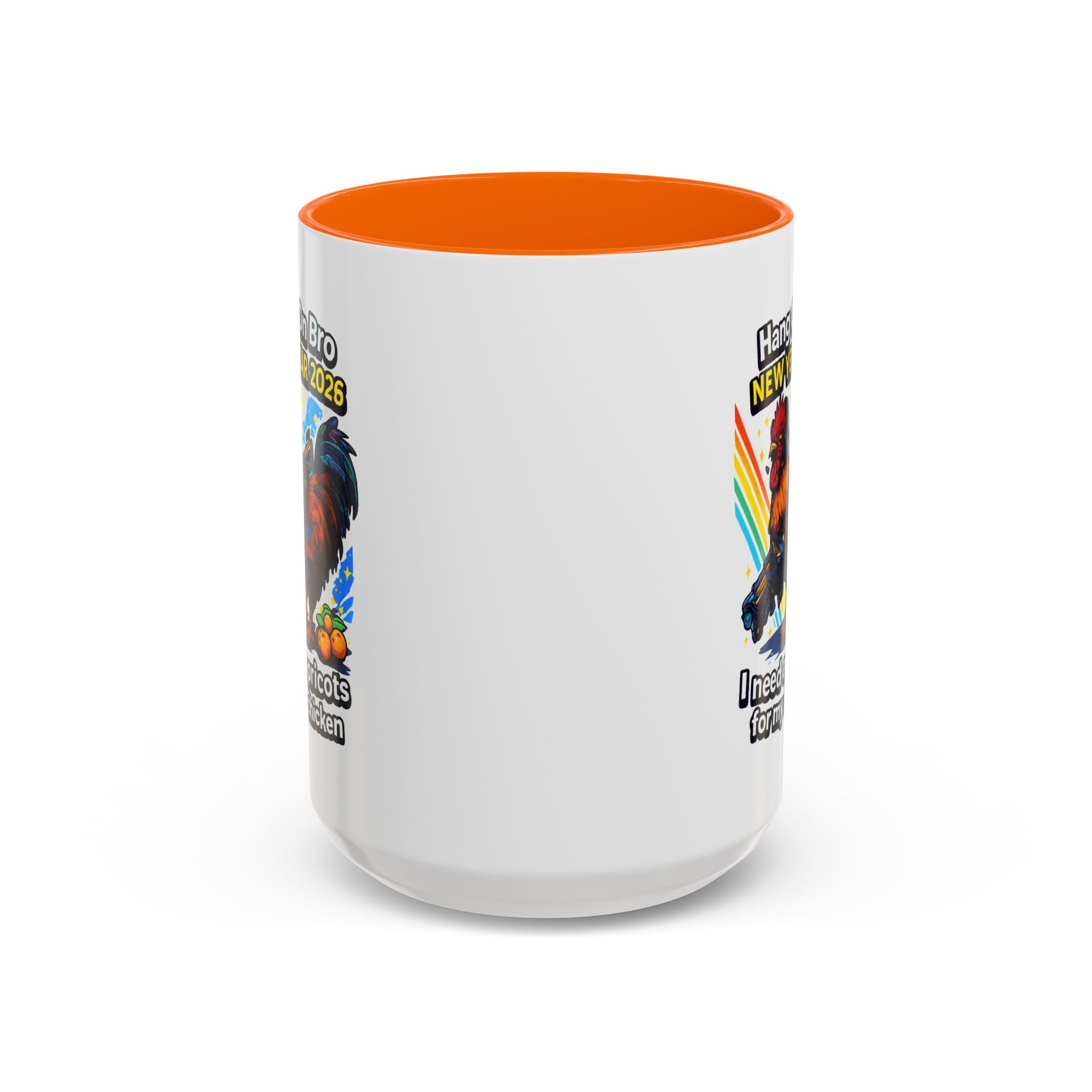 Hang On Bro 2026 Apricots Mug, Funny Rooster Gamer Coffee Mug 15oz Accent Cup, Arc Raiders Inspired Gift for Brother
