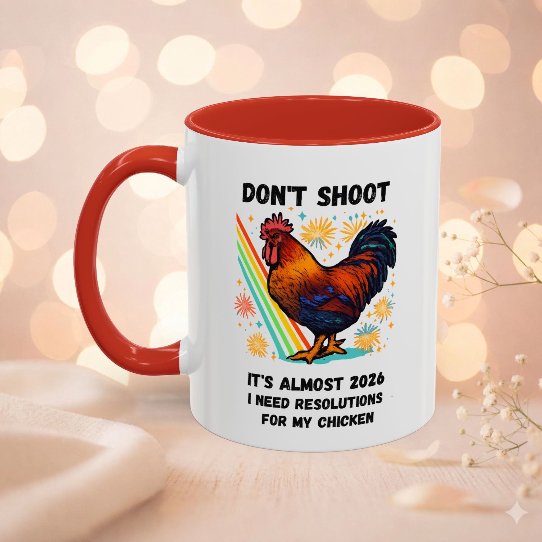 Dont Shoot 2026 Resolutions Mug, Funny Rooster Gamer Mug, Arc Raiders Inspired 11/15oz Coffee Mug, Gift for Brother