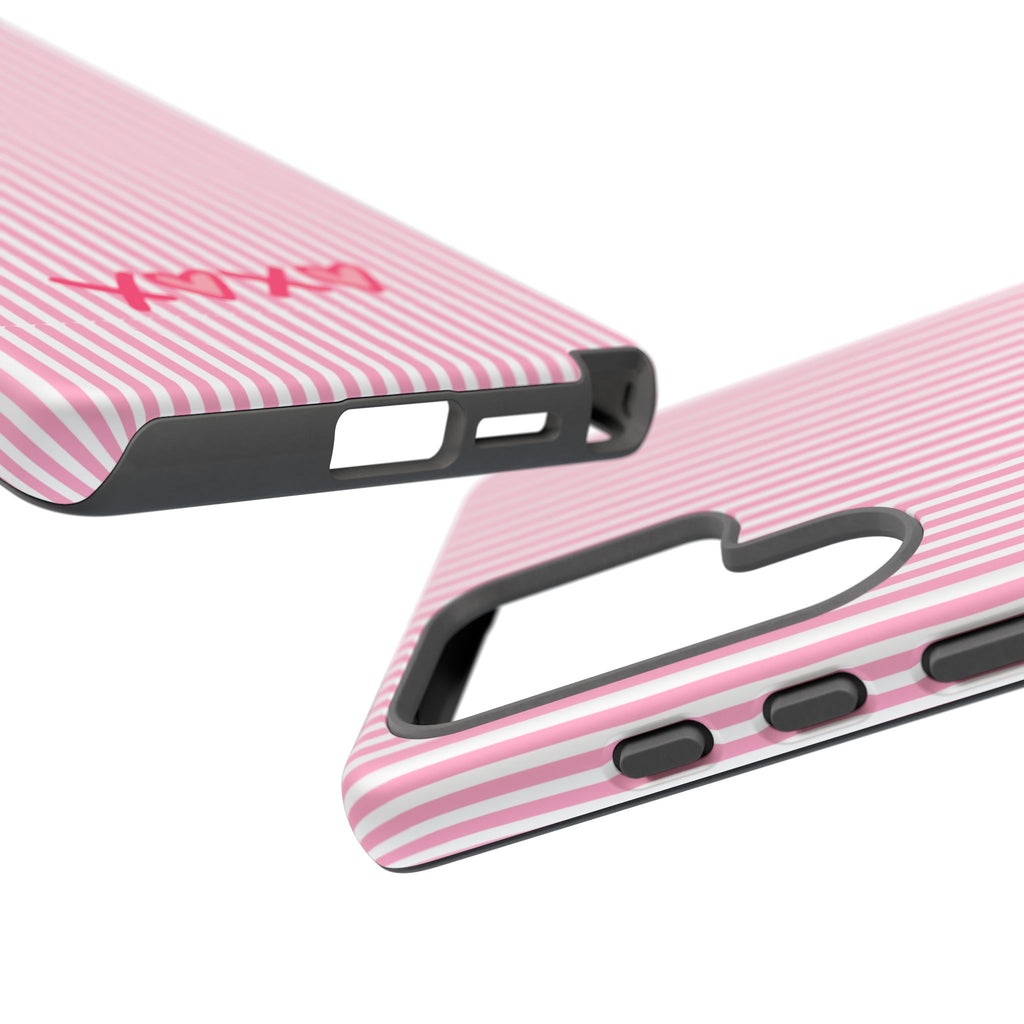 Galentines Day Pink Striped Lines phone case, Pink Stripe Iphone case | Tough Cases - Iphone, Samsung and Pixel Mobile cases