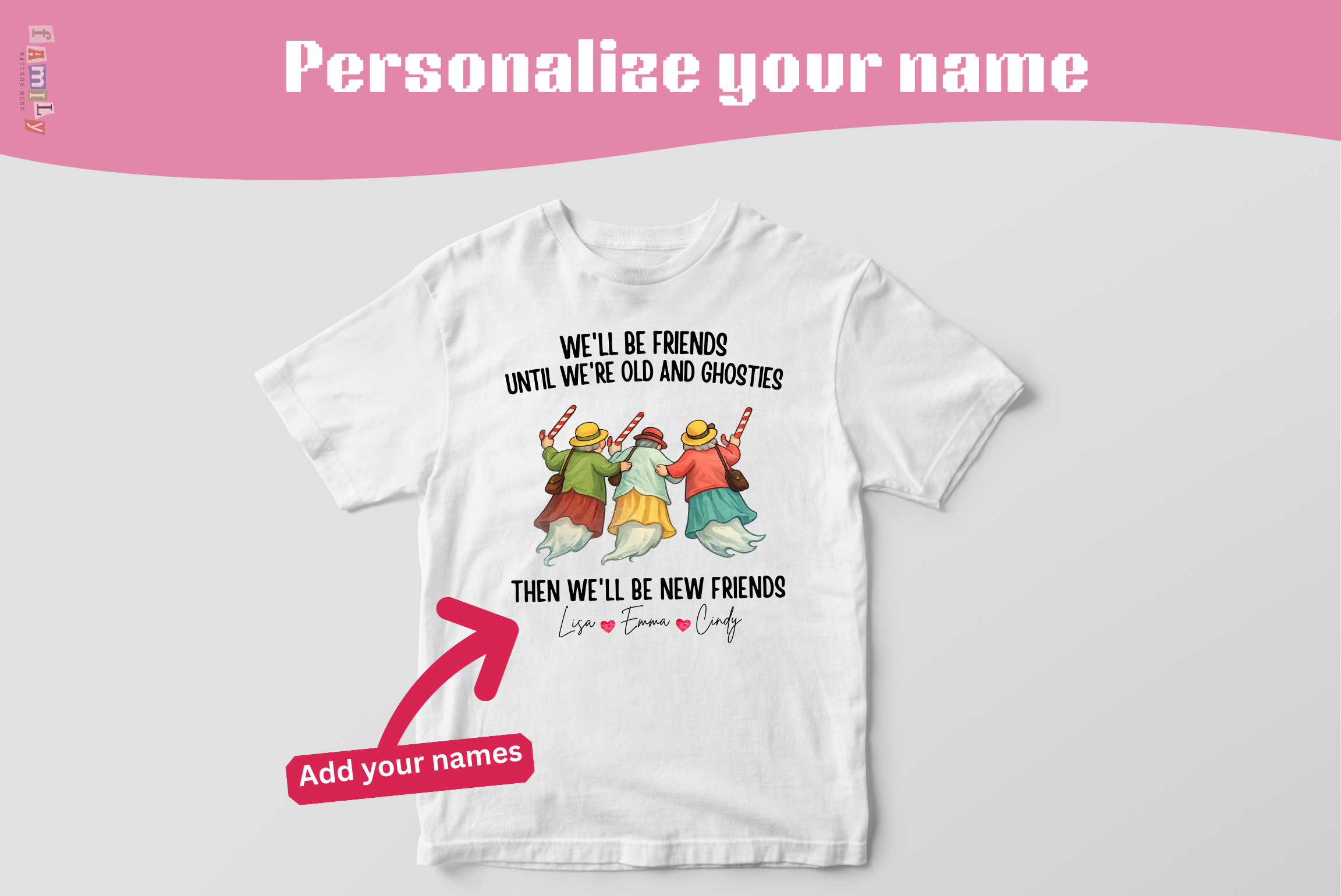 Personalized Friendship Shirt, Old Friends - Best Friends Gift, Besties Tee, Comfort colors best friens shirts with names