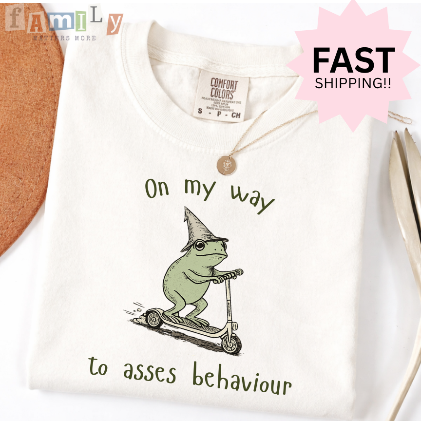 On My Way To Assess Behaviour Shirt | Funny ABA RBT Shirt | Inappropriate Unwearable Tee | Comfort Colors 1717