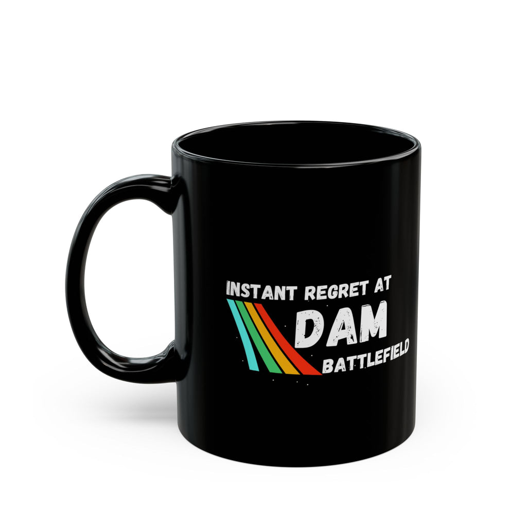 Arc Raider Inspired Mug, Instant Regret At Dam Battlefield, Funny Gamer Coffee Mug 11oz 15oz, Gift for Brother