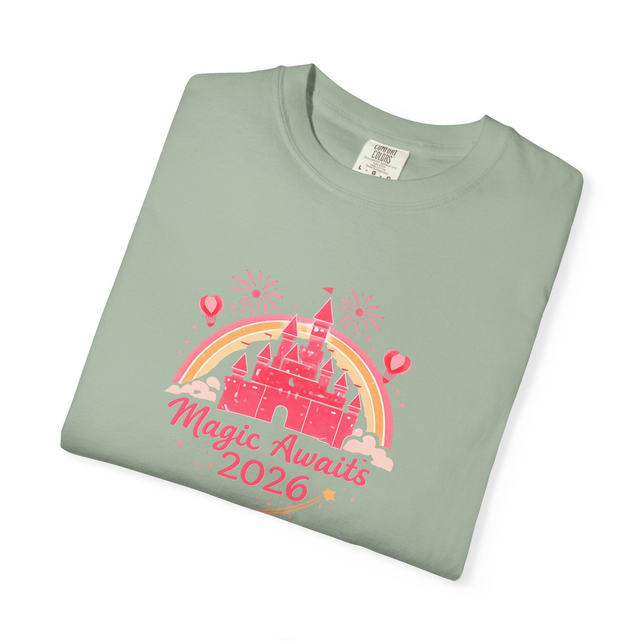 Magic Awaits 2026 Family Matching Shirts, Castle Fireworks Vacation Tees, Unisex Adult Youth Toddler Baby, Park Trip Outfit
