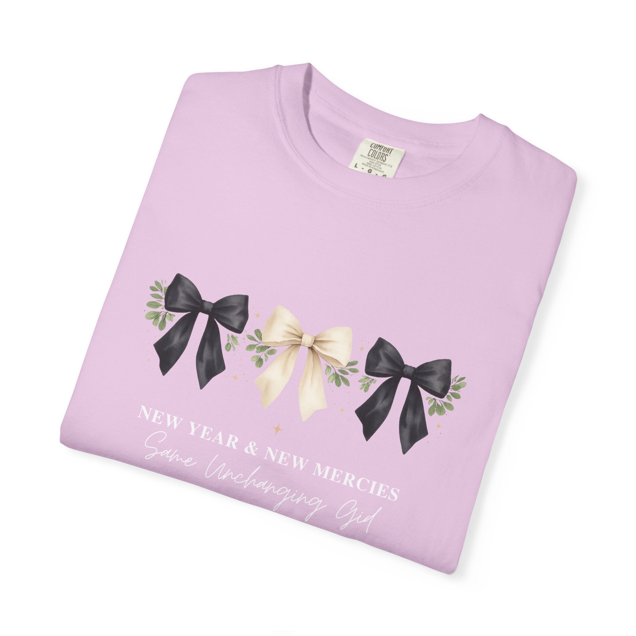 New Year & New Mercies Shirt, Same Unchanging God, Family Matching Comfort Colors 1717 Tee, Christian New Year Gift, Unisex Adult Youth