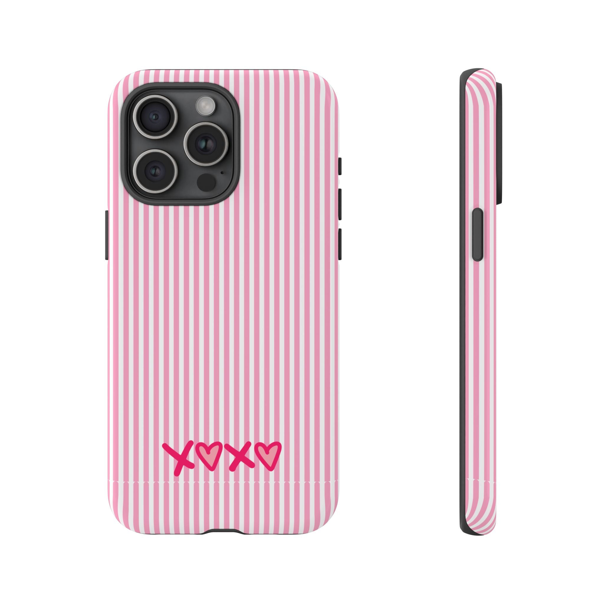 Galentines Day Pink Striped Lines phone case, Pink Stripe Iphone case | Tough Cases - Iphone, Samsung and Pixel Mobile cases