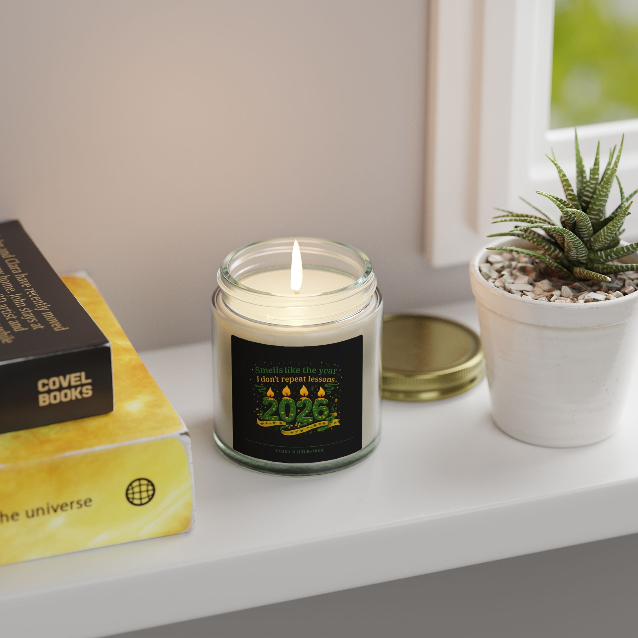 Smells Like The Year I Dont Repeat Lessons Candle, Funny 2026 New Year Soy Candle 4oz 9oz, Scented Jar, NYE Gift