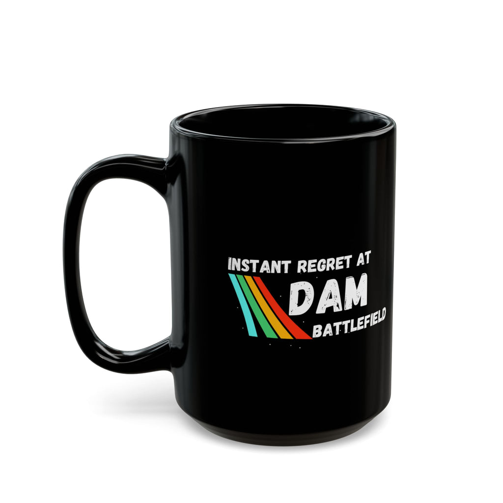 Arc Raider Inspired Mug, Instant Regret At Dam Battlefield, Funny Gamer Coffee Mug 11oz 15oz, Gift for Brother