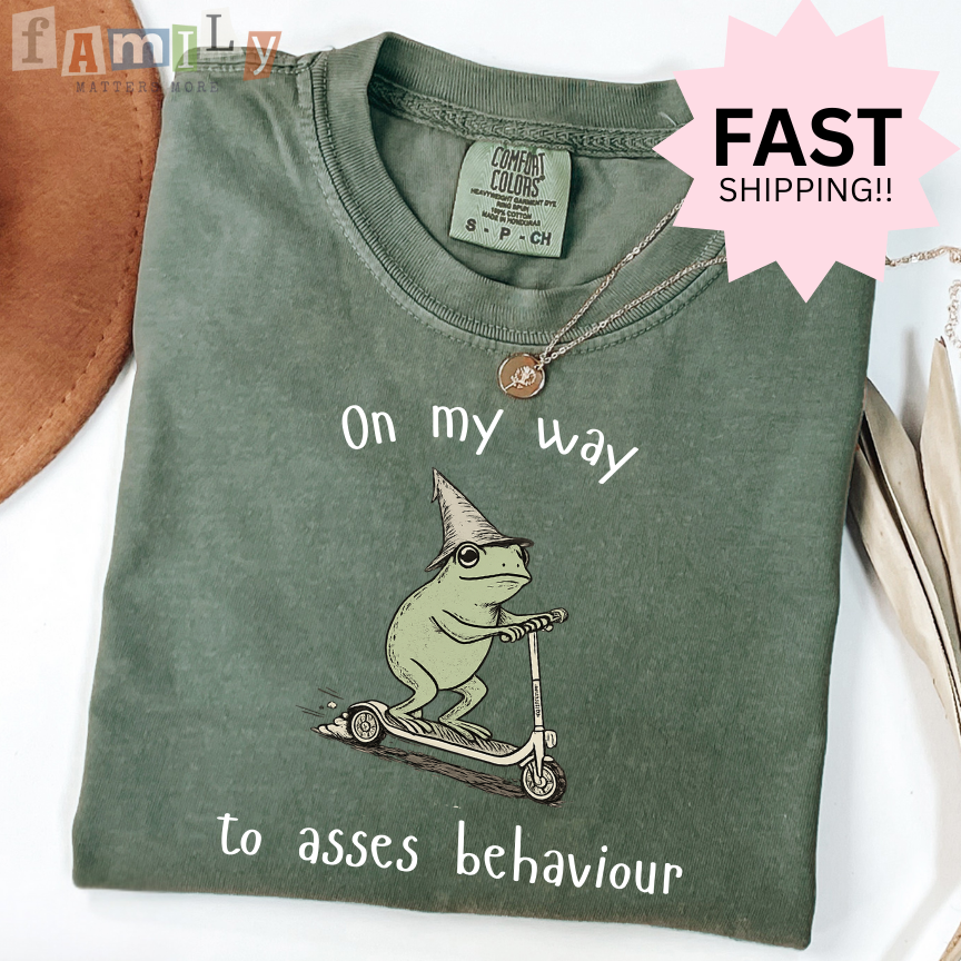 On My Way To Assess Behaviour Shirt | Funny ABA RBT Shirt | Inappropriate Unwearable Tee | Comfort Colors 1717