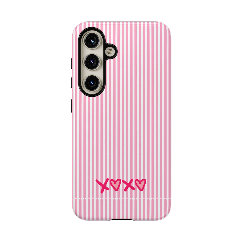 Galentines Day Pink Striped Lines phone case, Pink Stripe Iphone case | Tough Cases - Iphone, Samsung and Pixel Mobile cases