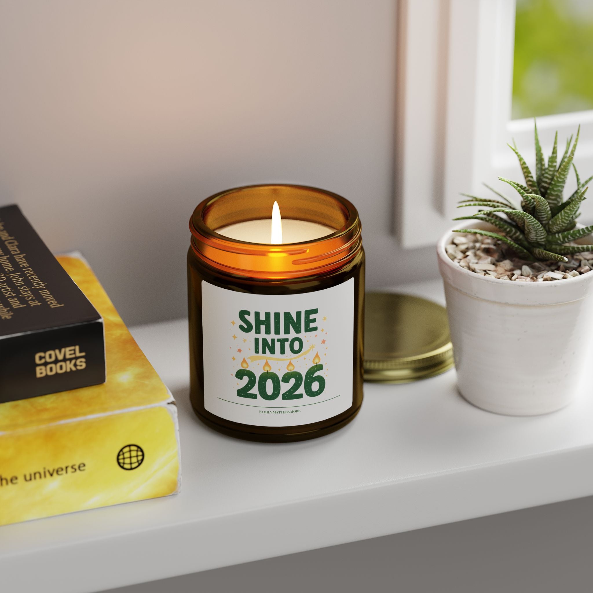 Shine Into 2026 Candle, Scented Soy Jar Candle 4oz 9oz, Hand Poured, Happy New Year Decor, New Years Eve Candle