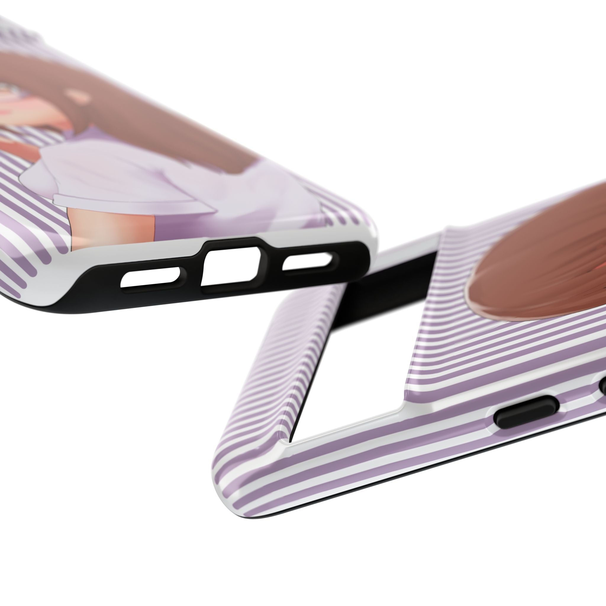 Galentines Day Striped lines mobile case, Glasses Anime Girl Stripe Iphone case | Tough Cases - Iphone, Samsung and Pixel Mobile cases