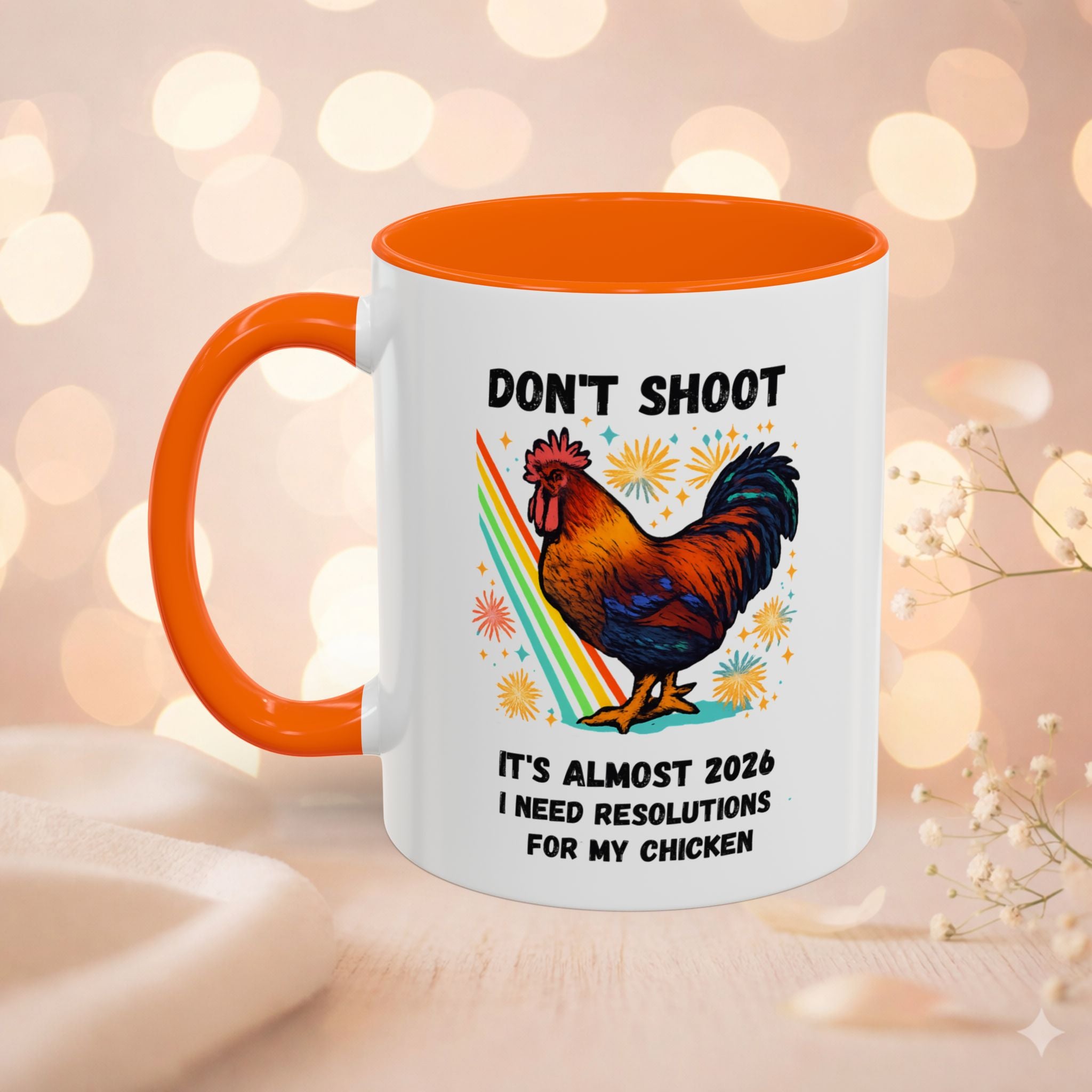Dont Shoot 2026 Resolutions Mug, Funny Rooster Gamer Mug, Arc Raiders Inspired 11/15oz Coffee Mug, Gift for Brother