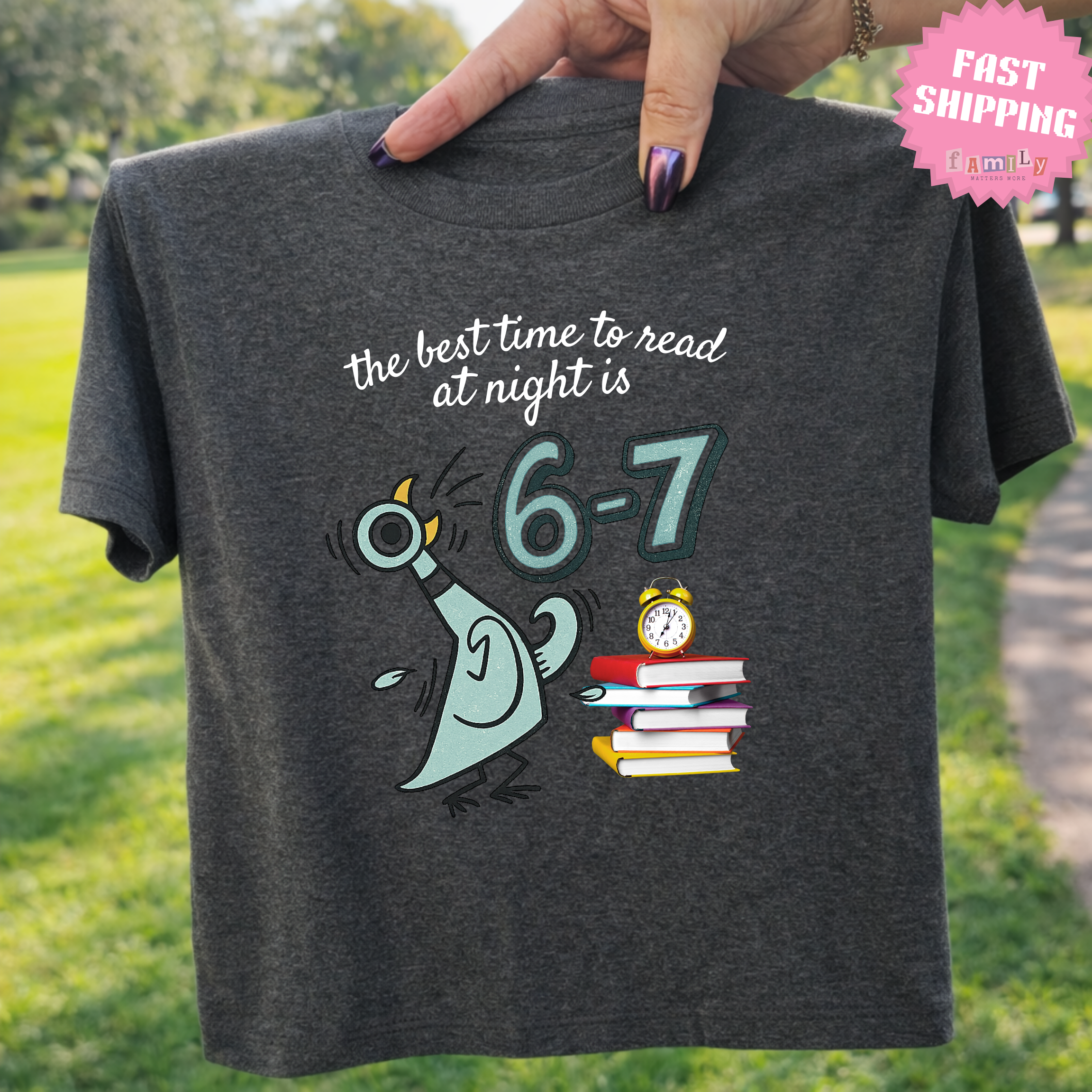 Comfort Colors Reading 6-7 T-Shirt, Pigeon Elephant Piggie Children's Books Shirt, Teacher 6 7 Tee, Funny Gifts for teachers appreciation